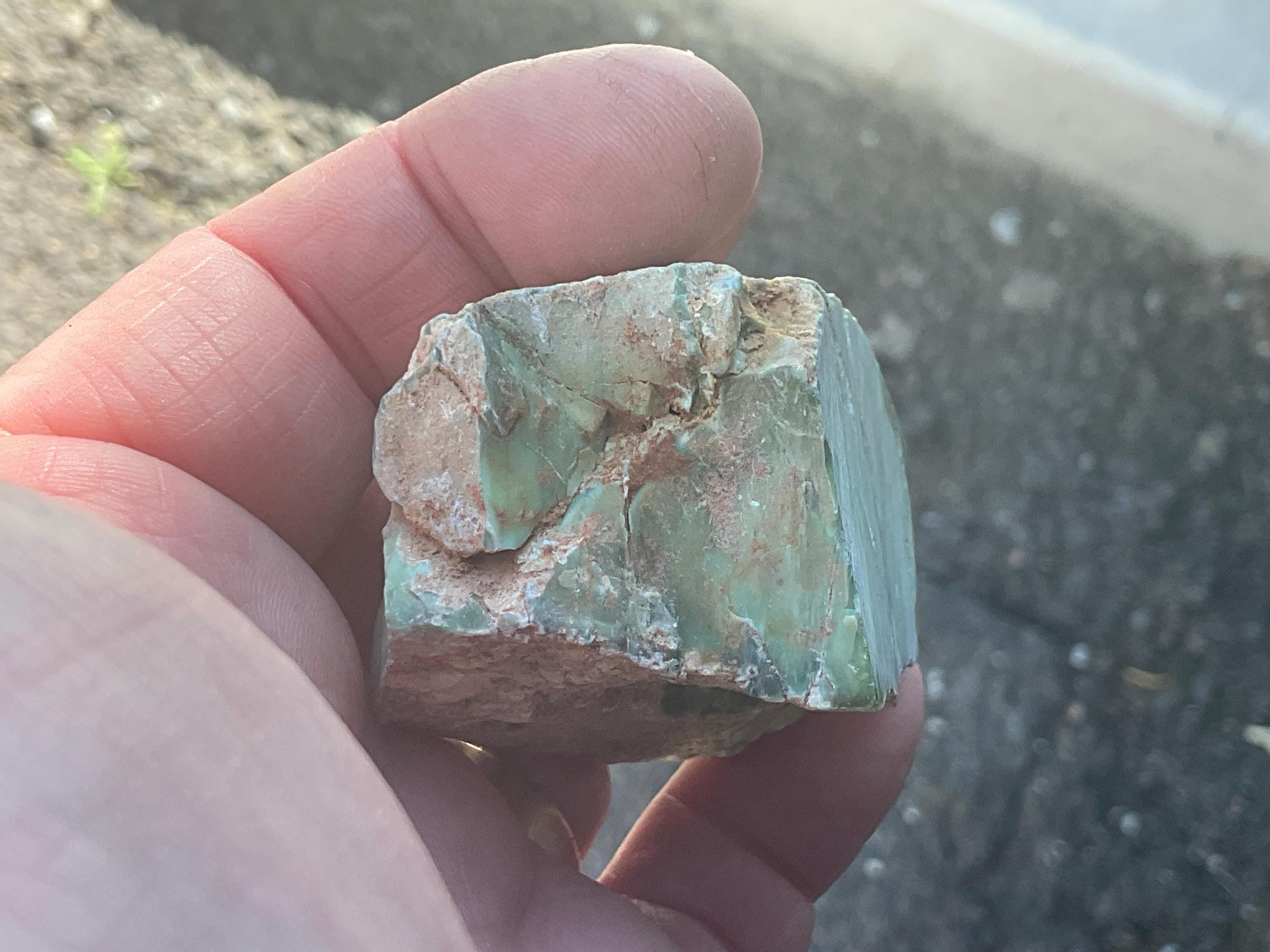 112g Sliced Western Australian Variscite Piece 1B