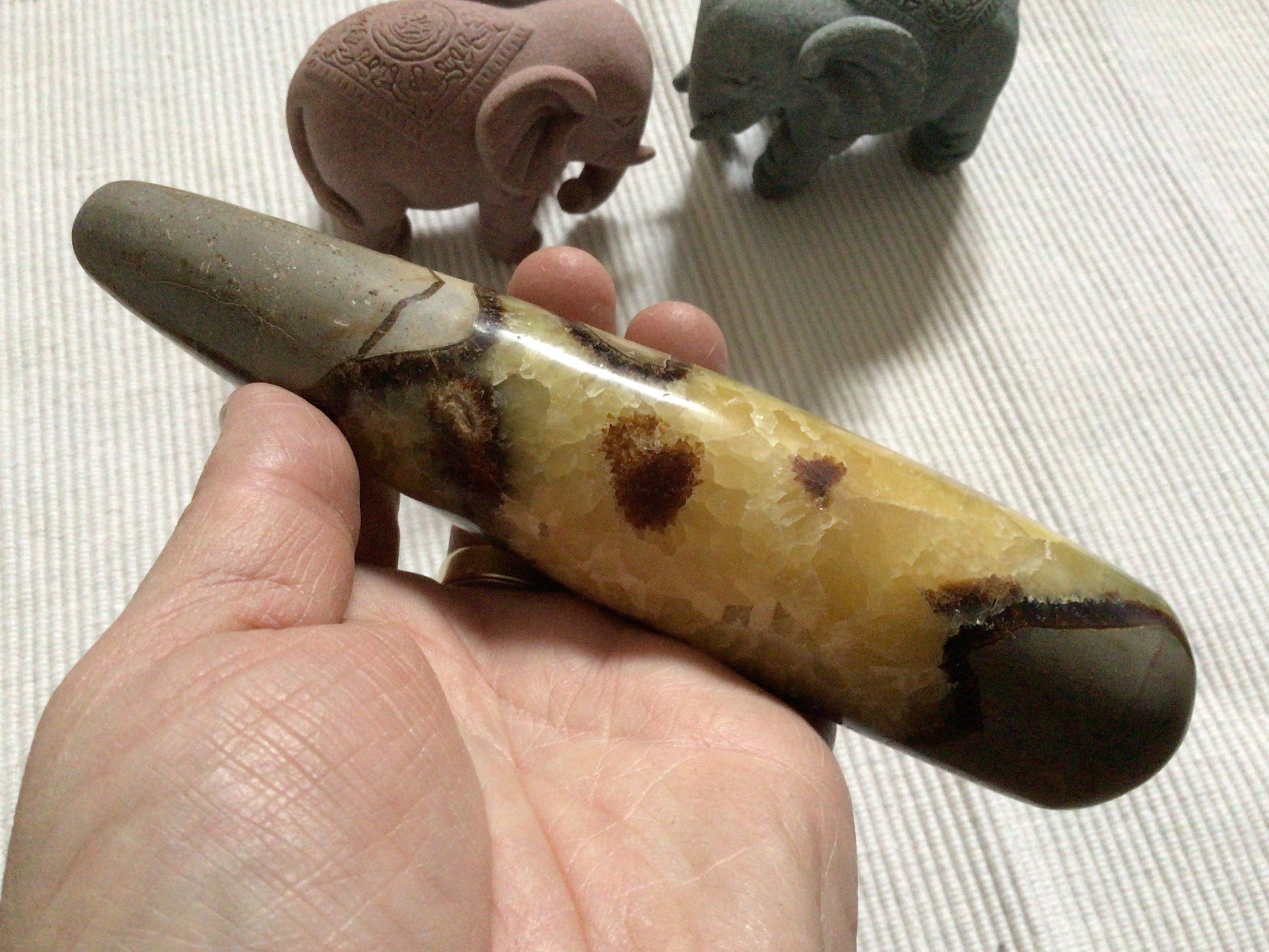 389g Madagascan Septarian Large Massage Wand C