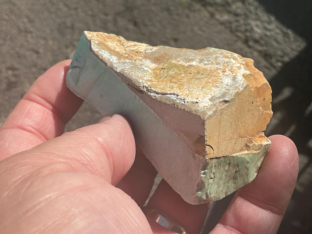 124g Sliced Western Australian Variscite Piece 2A