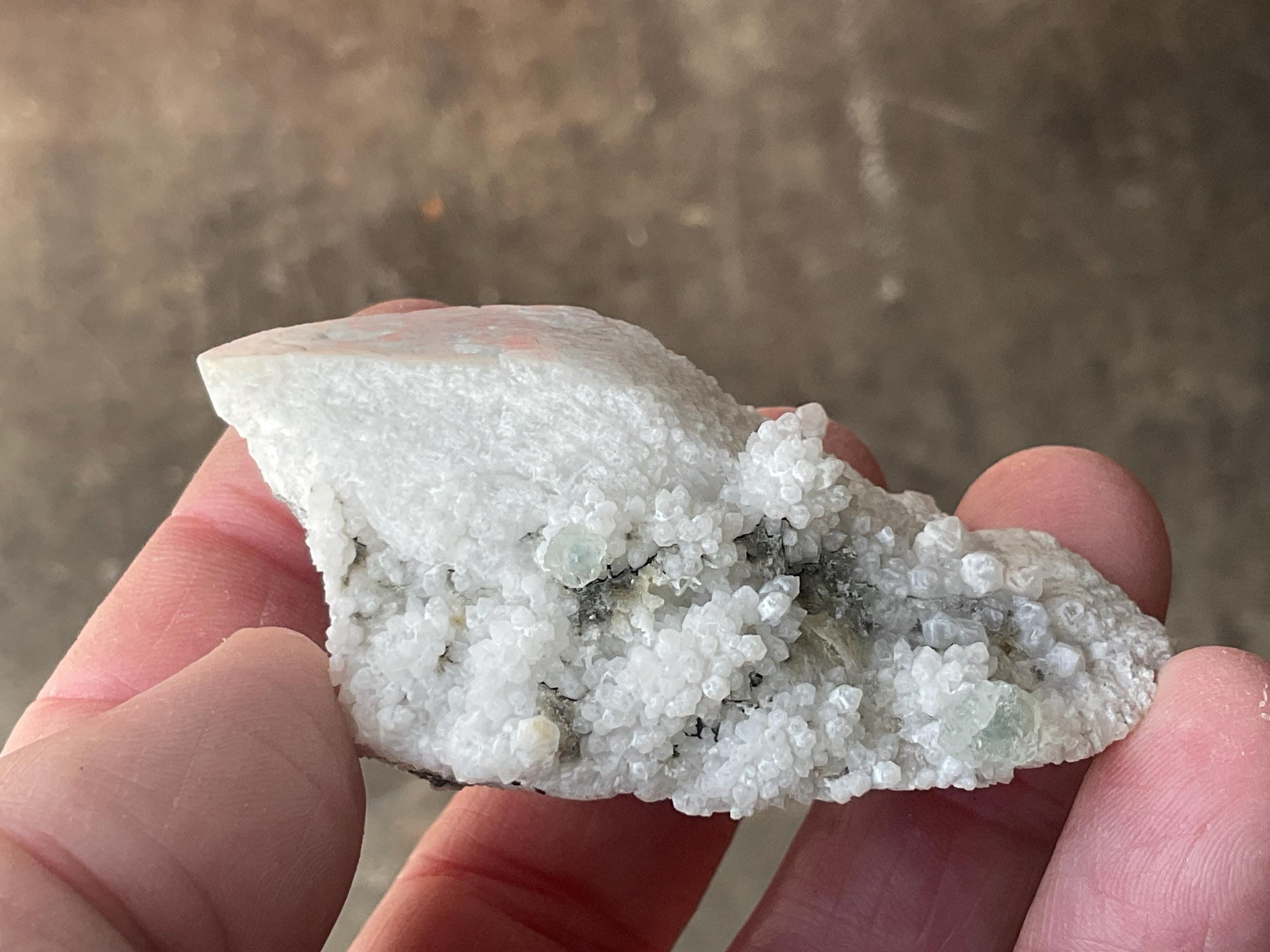 RESERVED FOR ANDREW**76g Fluorite on Candle Quartz from Inner Mongolia Specimen 1A