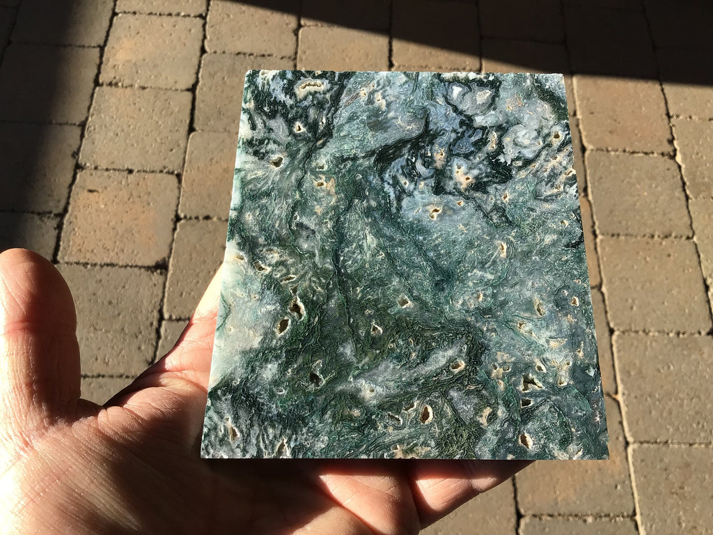 233g Moss Agate Polished Slab 5B