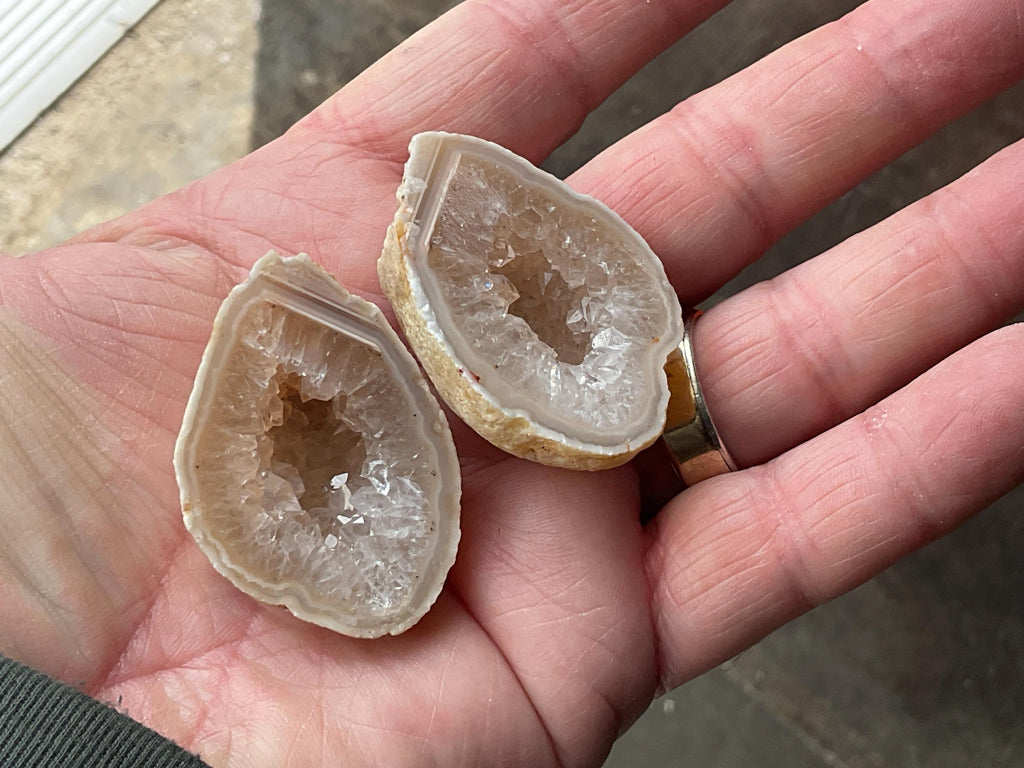54g Brazilian Polished Agate Pair