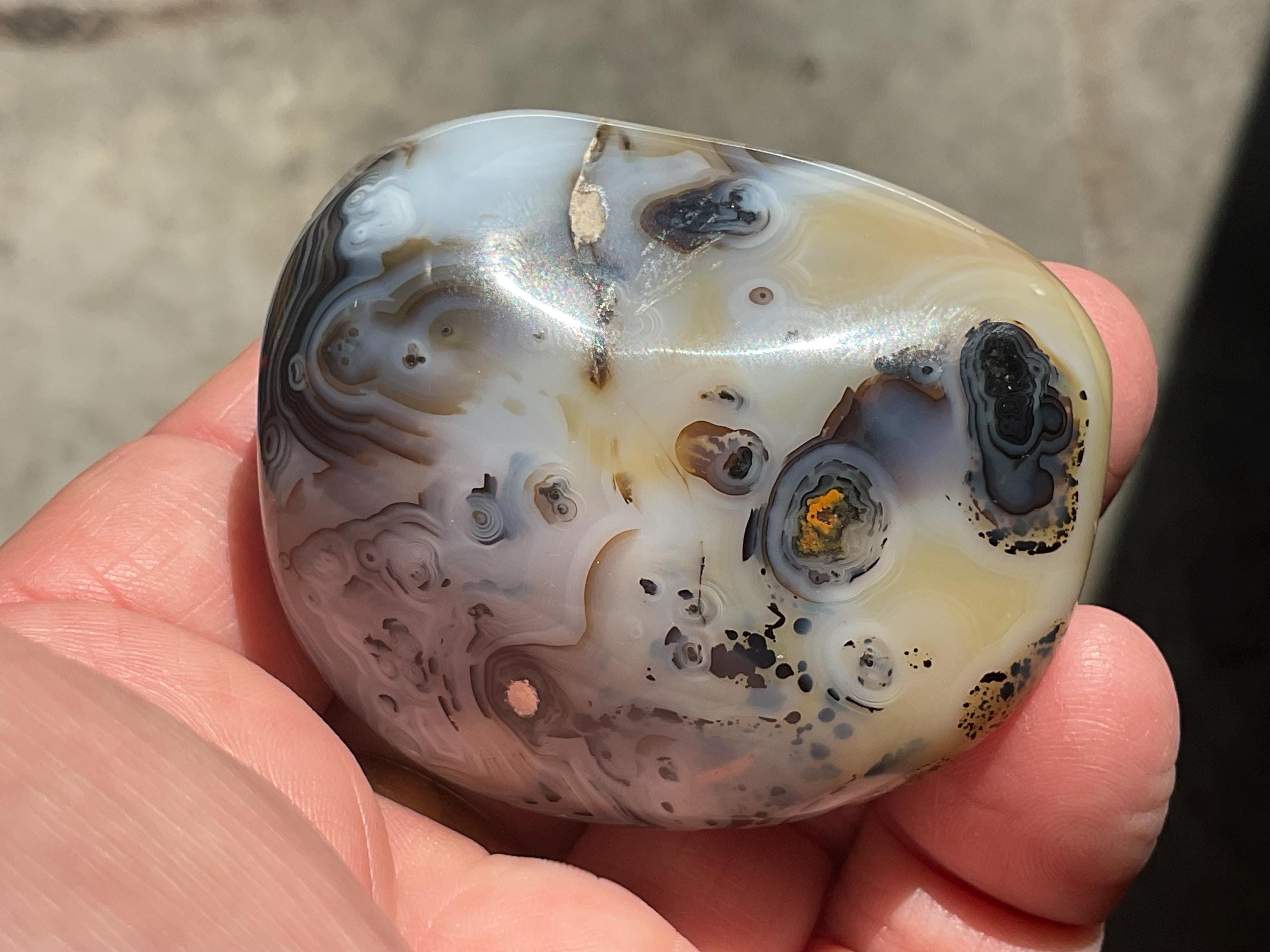 118g Dendritic Agate Palmstone A