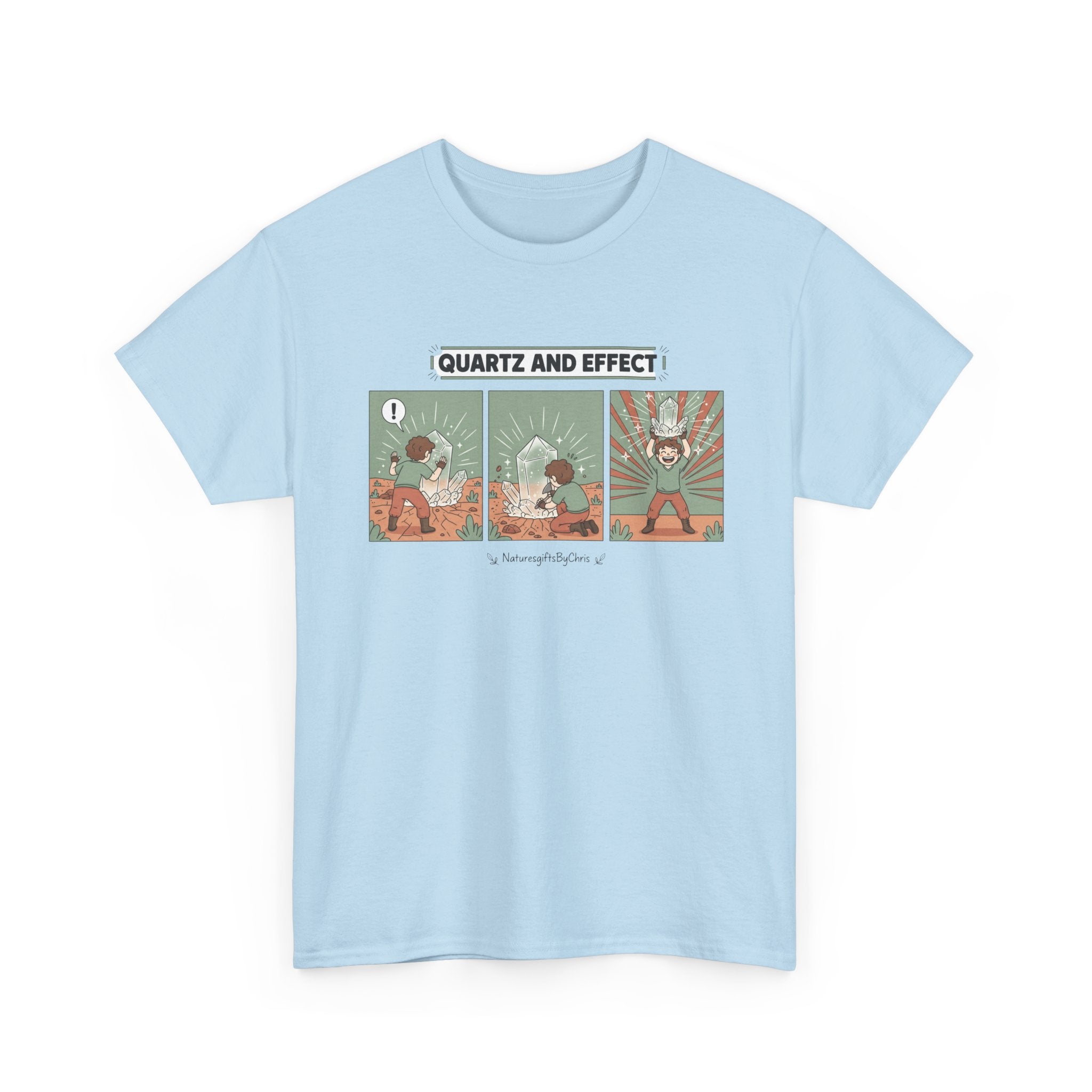 T-Shirt — "Quartz and Effect" Retro Comic Panel Tee