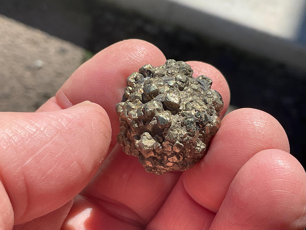 24g Natural Indonesian Pyrite after Marcasite Nodule 1A