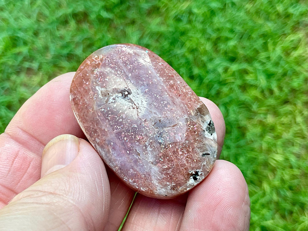 25g Golden Strawberry Sunstone Cabochon 3C