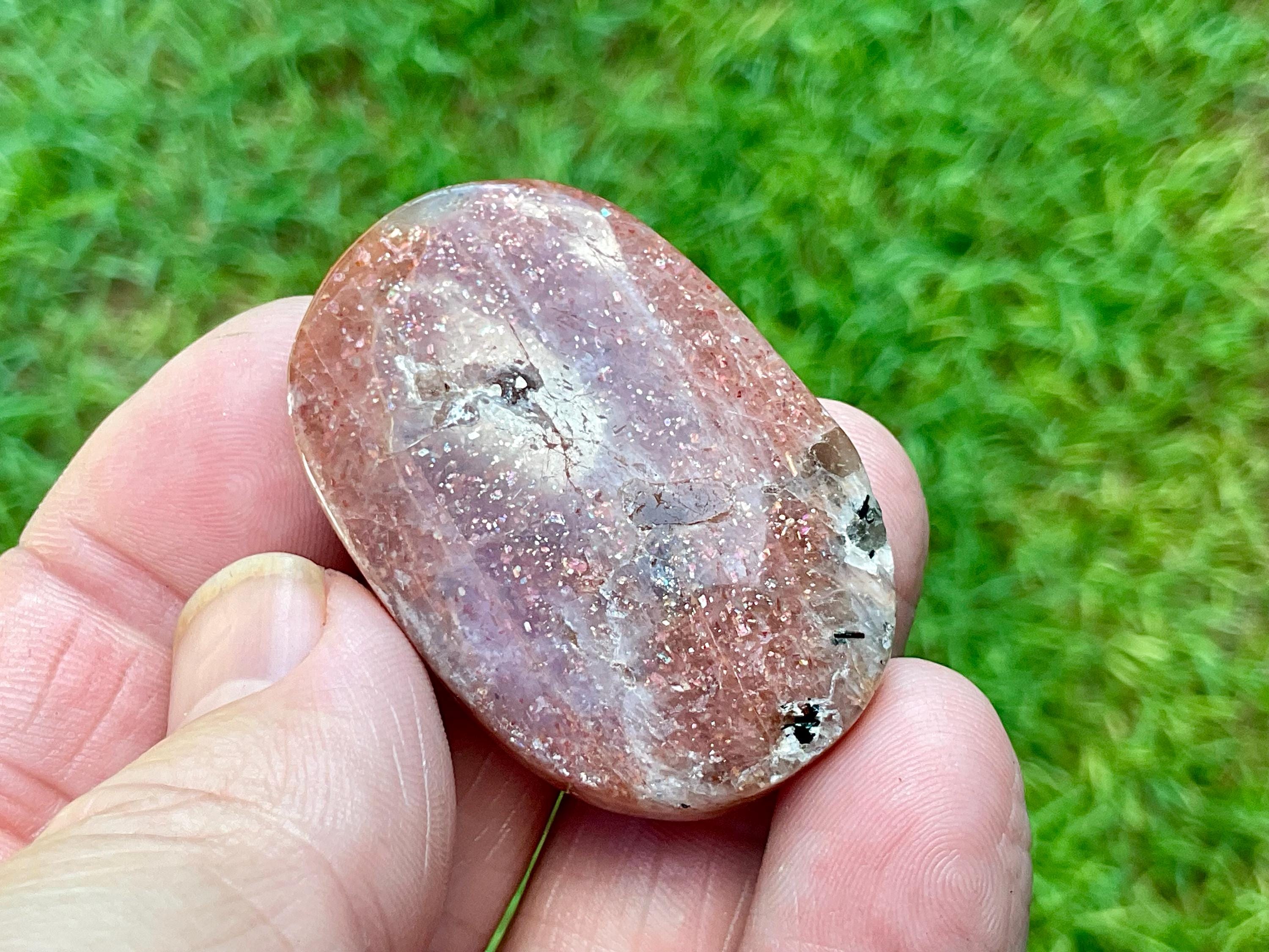 25g Golden Strawberry Sunstone Cabochon 3C
