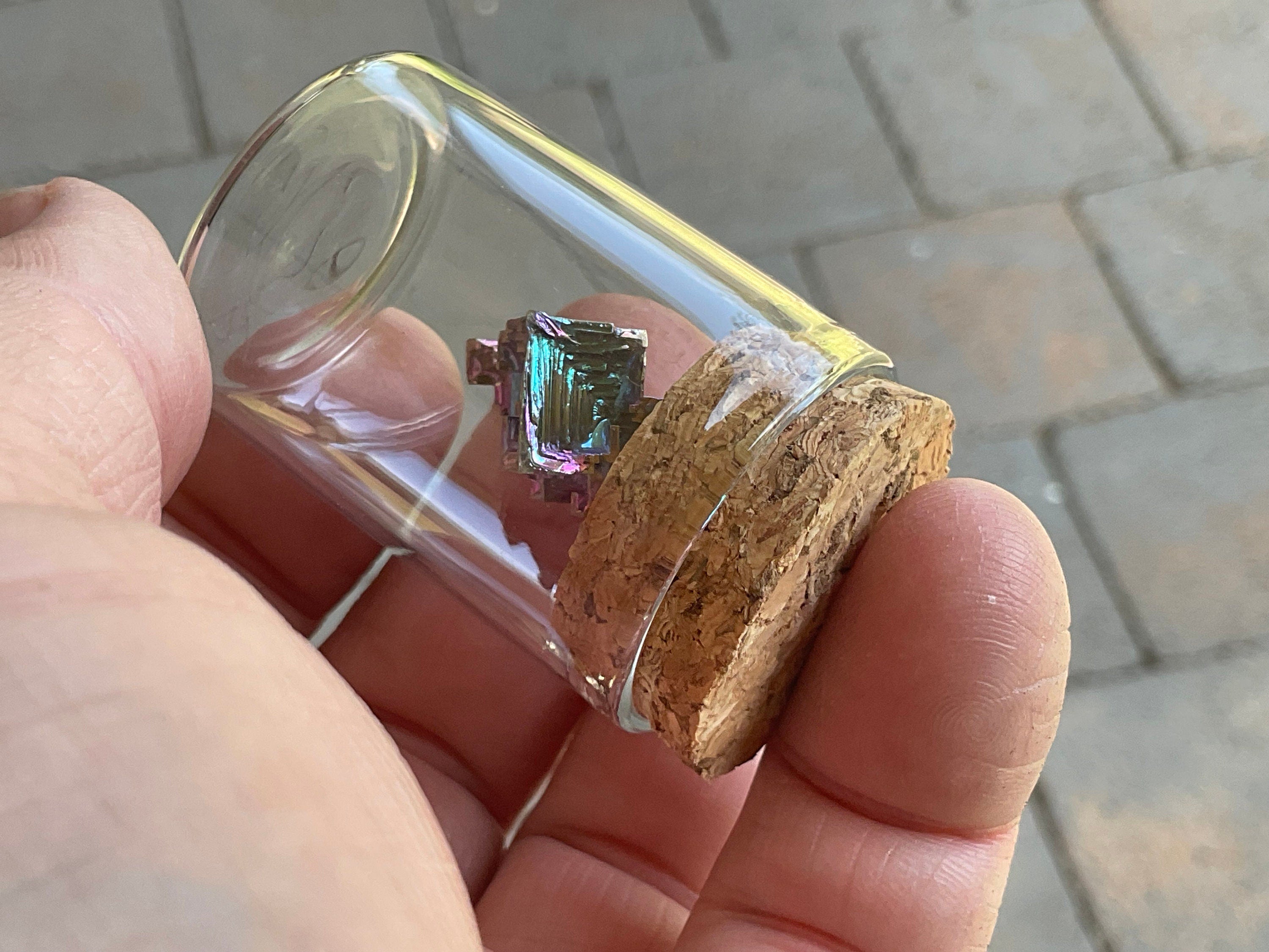Bismuth Specimen Display Bottle 3A