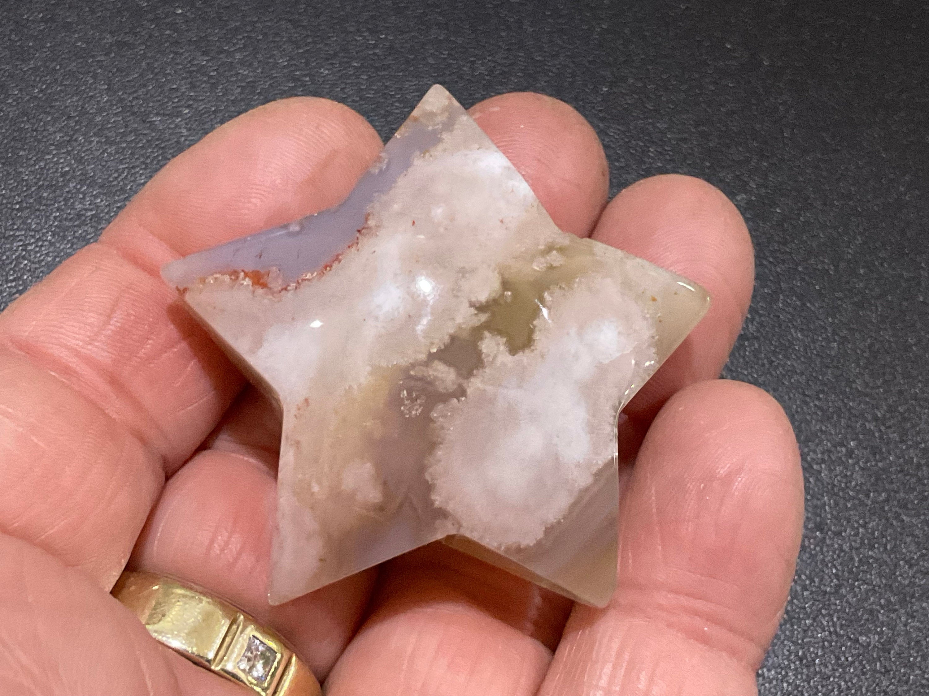 44g Flower Agate Star 8A