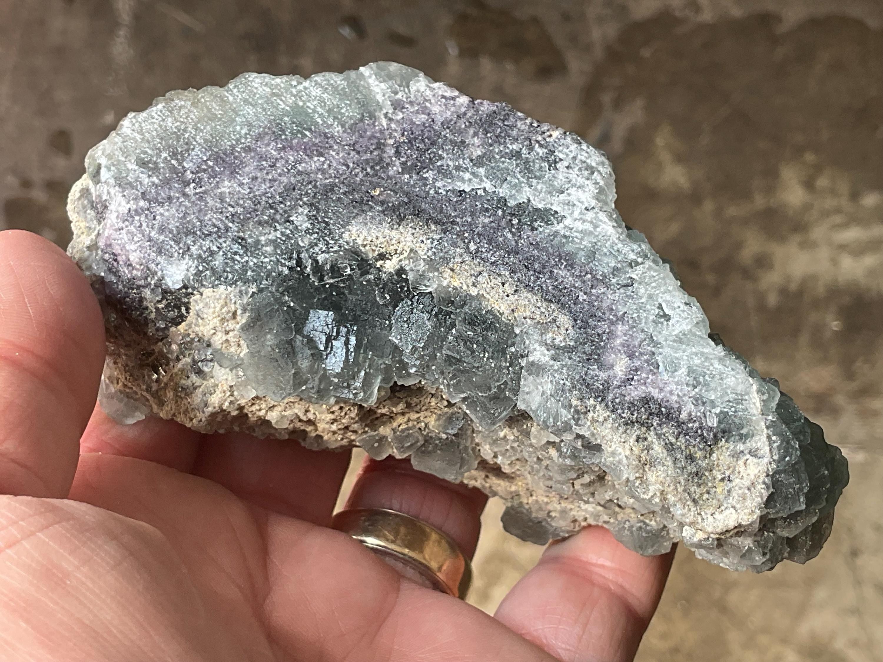 334g Botryoidal Pastel Fluorite Specimen 4A from Henan, China