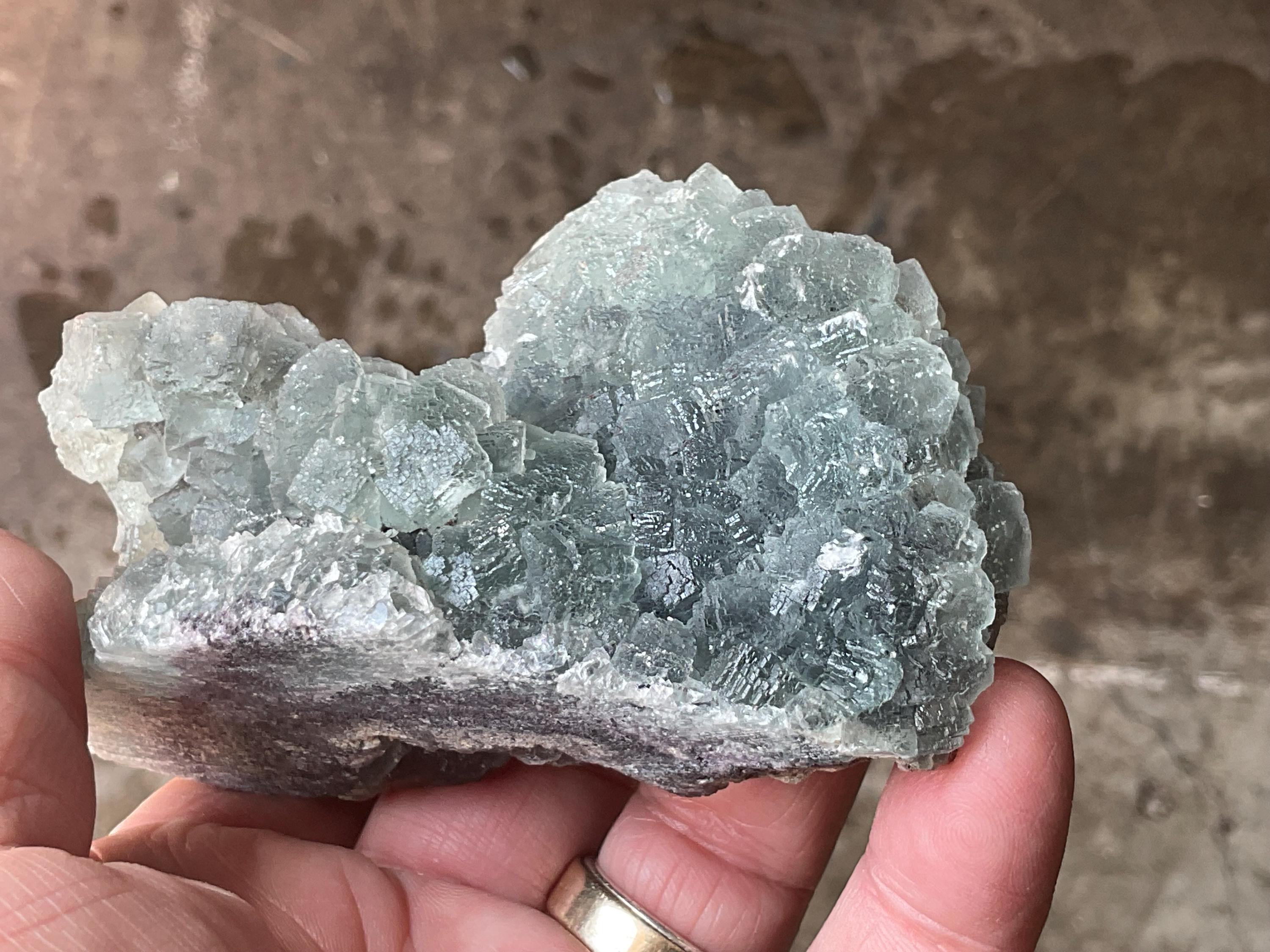 334g Botryoidal Pastel Fluorite Specimen 4A from Henan, China
