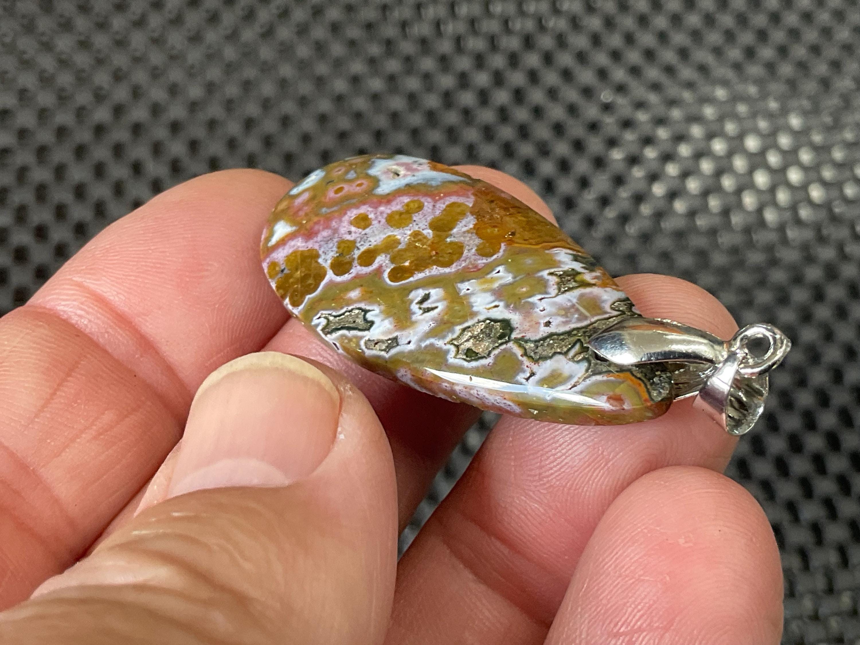 8g Ocean Jasper Pendant 2A