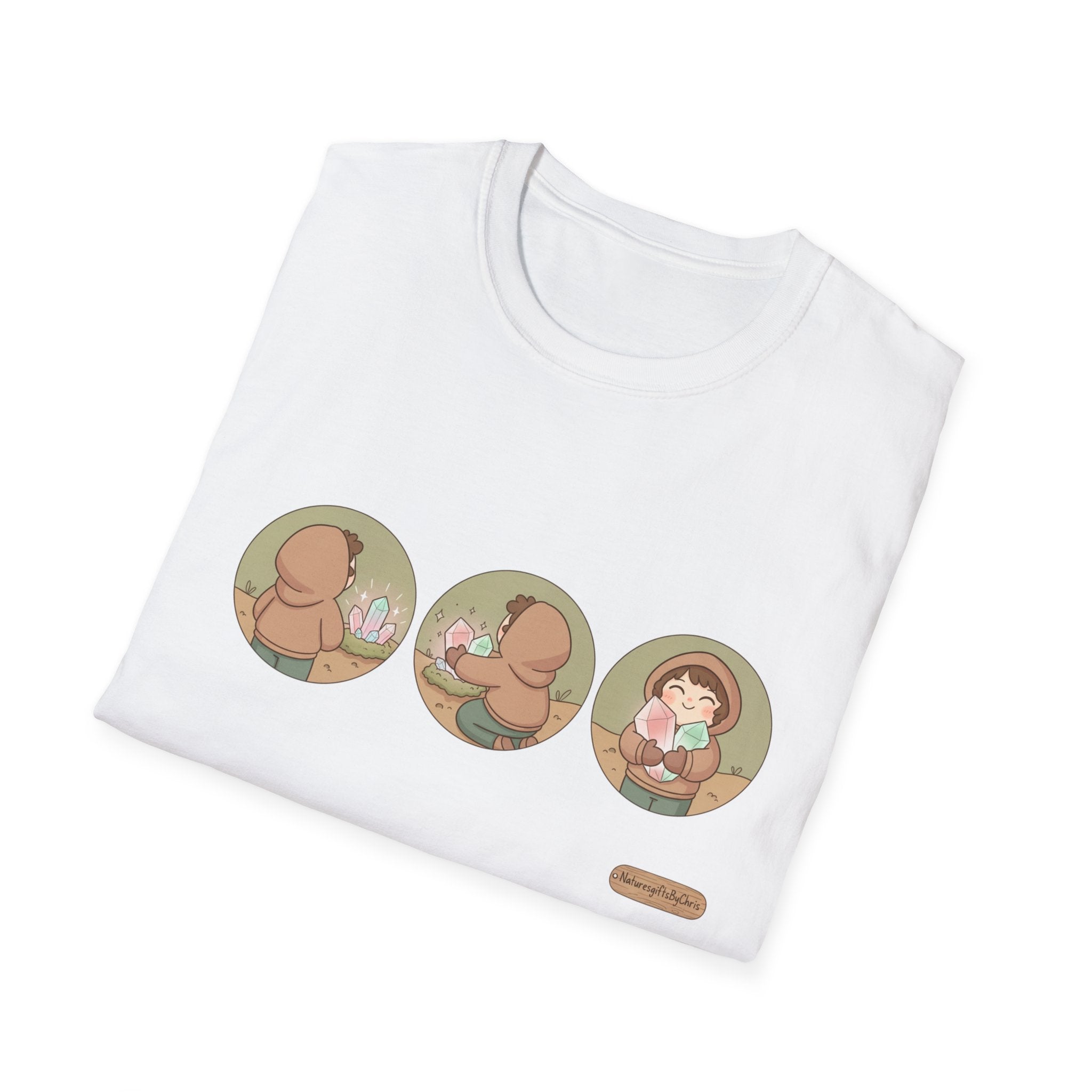 Women’s Tee Cute Three-Panel Crystal Find