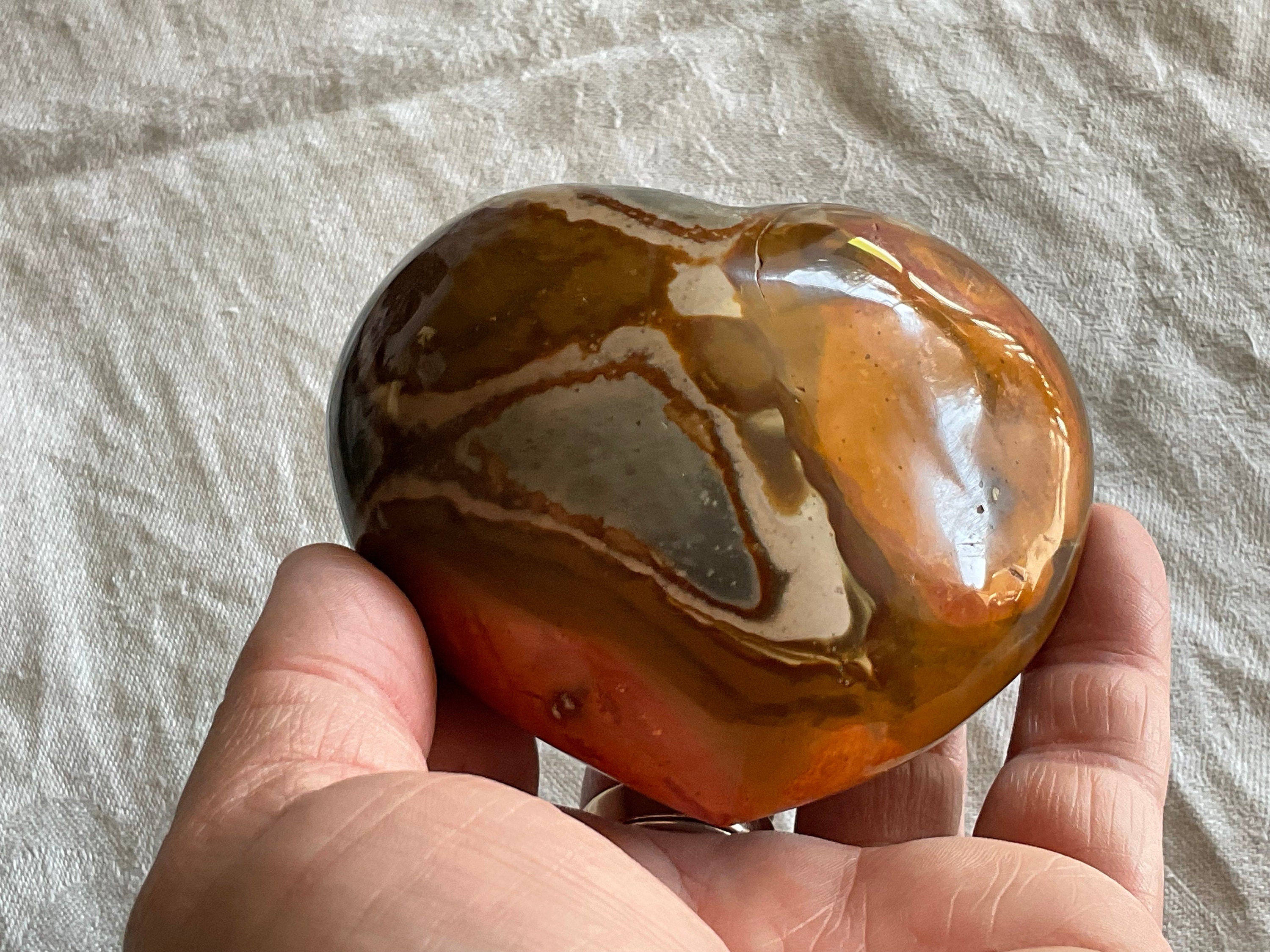 426g Polychrome Jasper Heart 2C