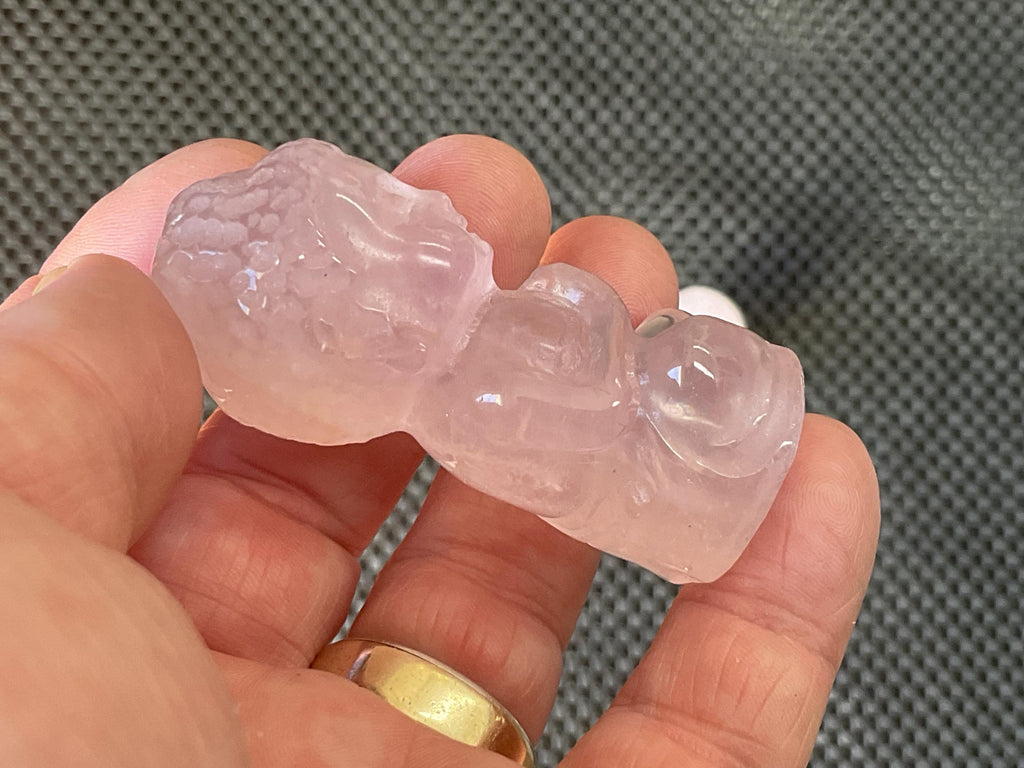 66g Rose Quartz Buddha Statue B