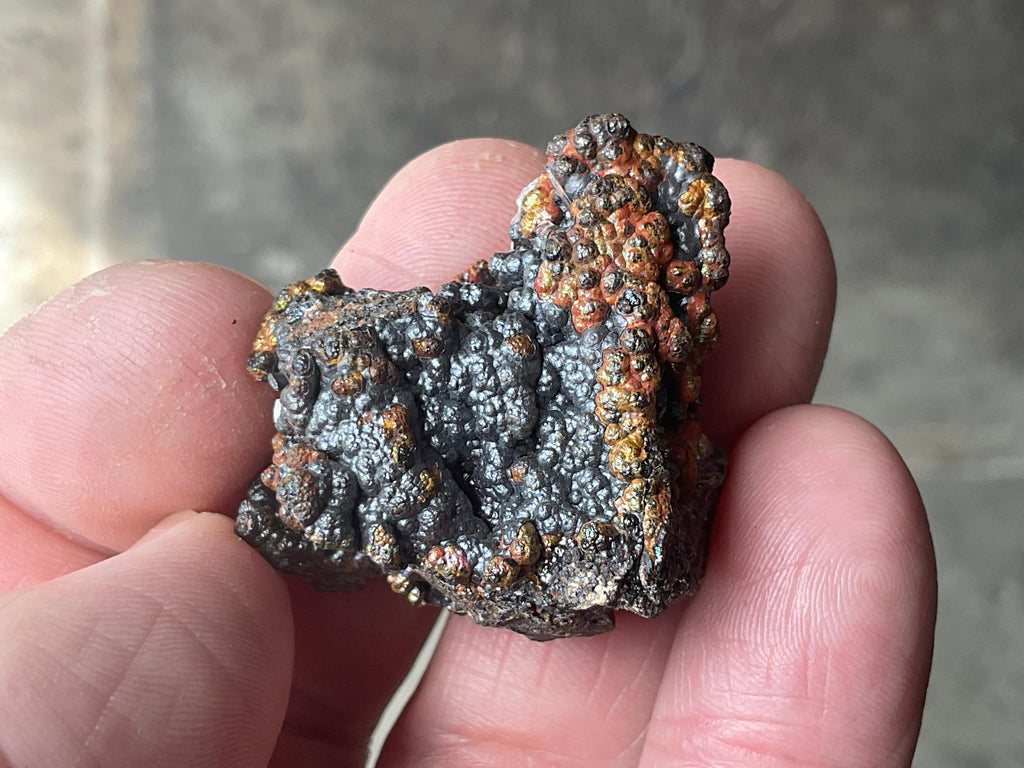 22g Iridescent Goethite/Limonite with Selenite Crystals Specimen 2C from Hubei, China