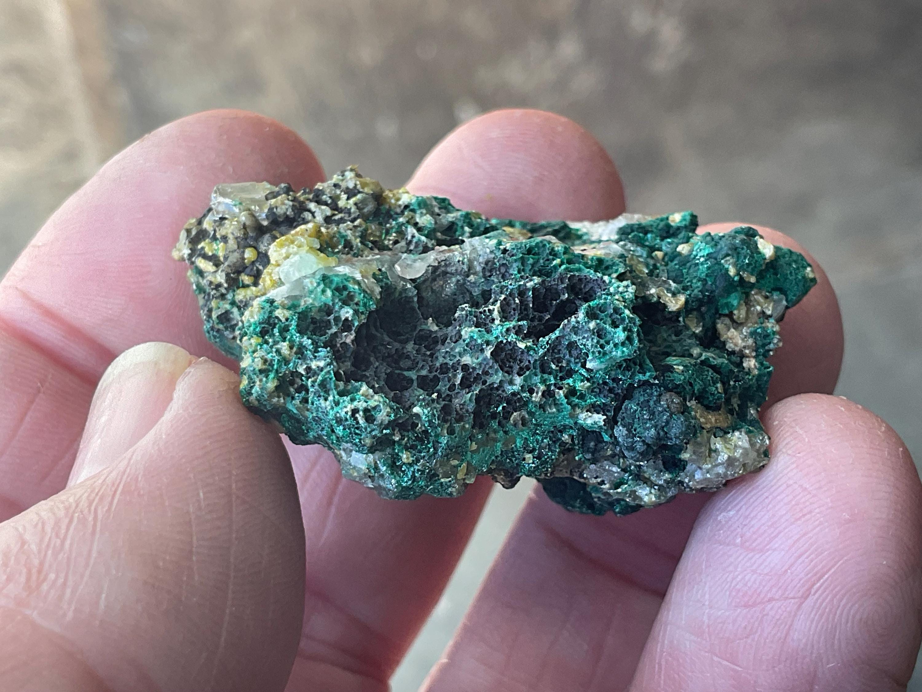 44g Australian Malachite, Cerussite and Pyromorphite Specimen 3A from Rum Jungle