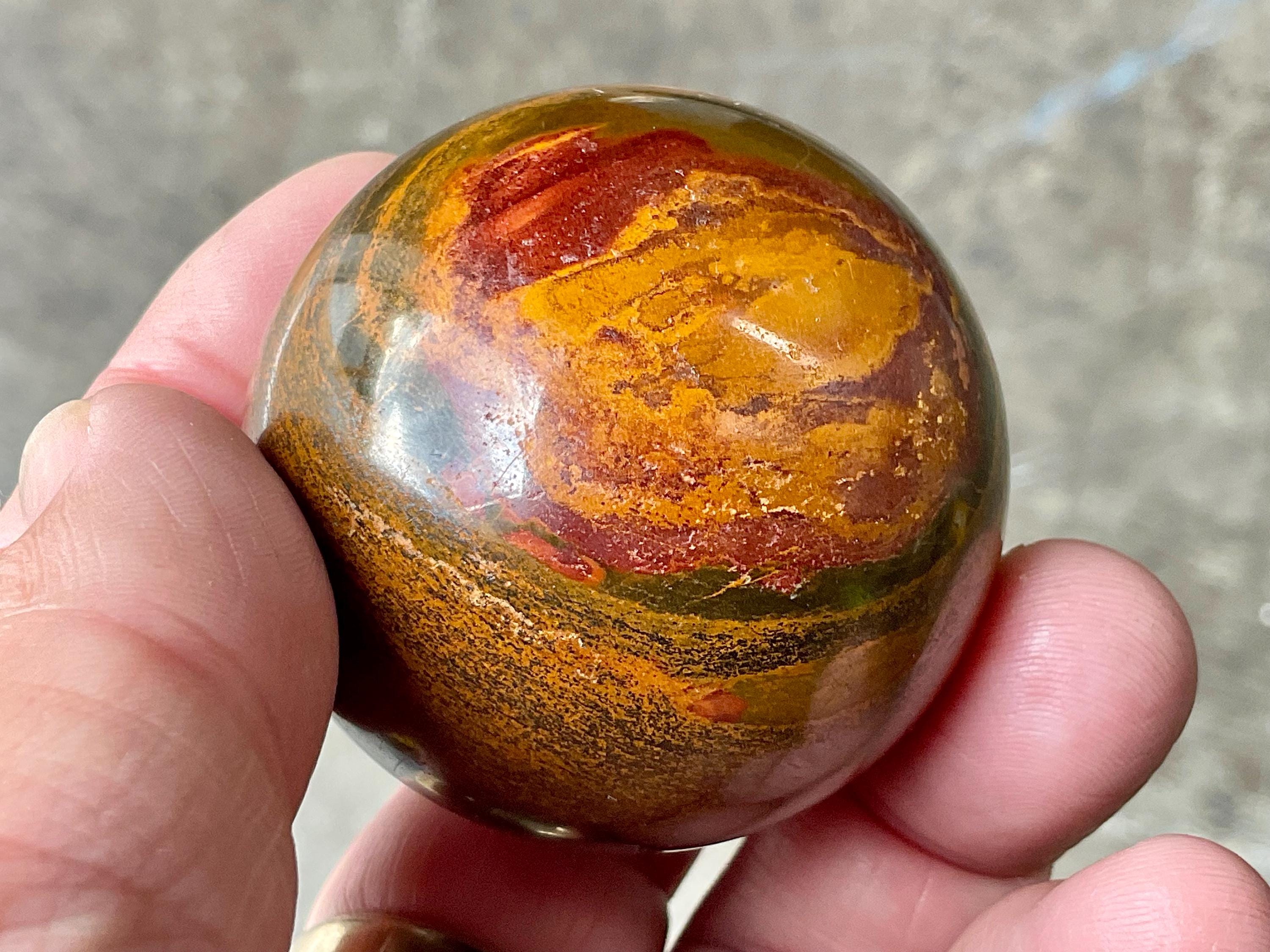 200g Tiger Iron Sphere 3A