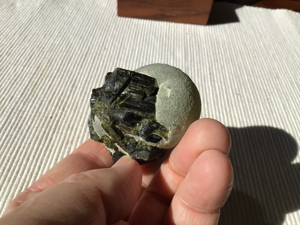 117g Mali Prehnite with Epidote Specimen 7B