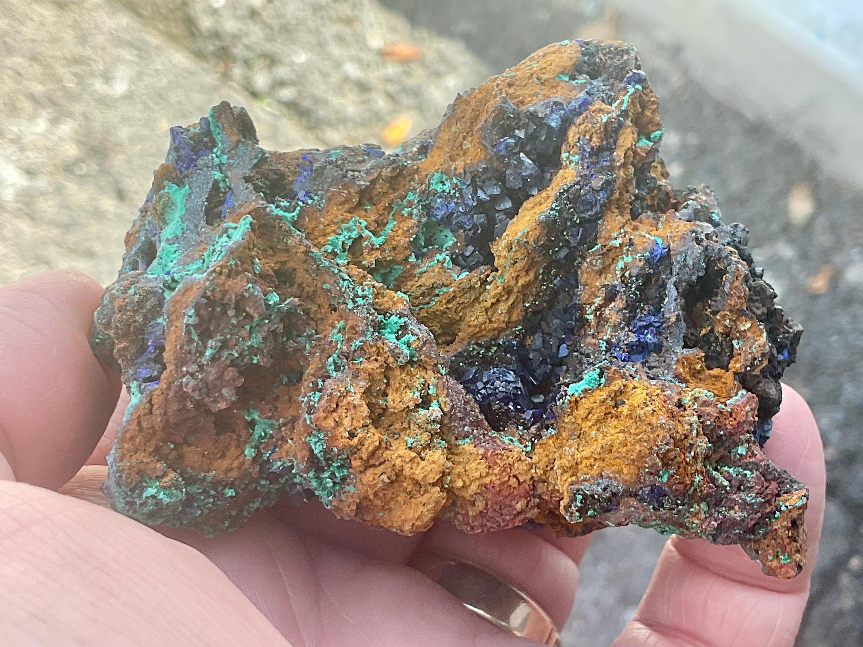 166g Azurite with Malachite Specimen 4B from Anhui, China