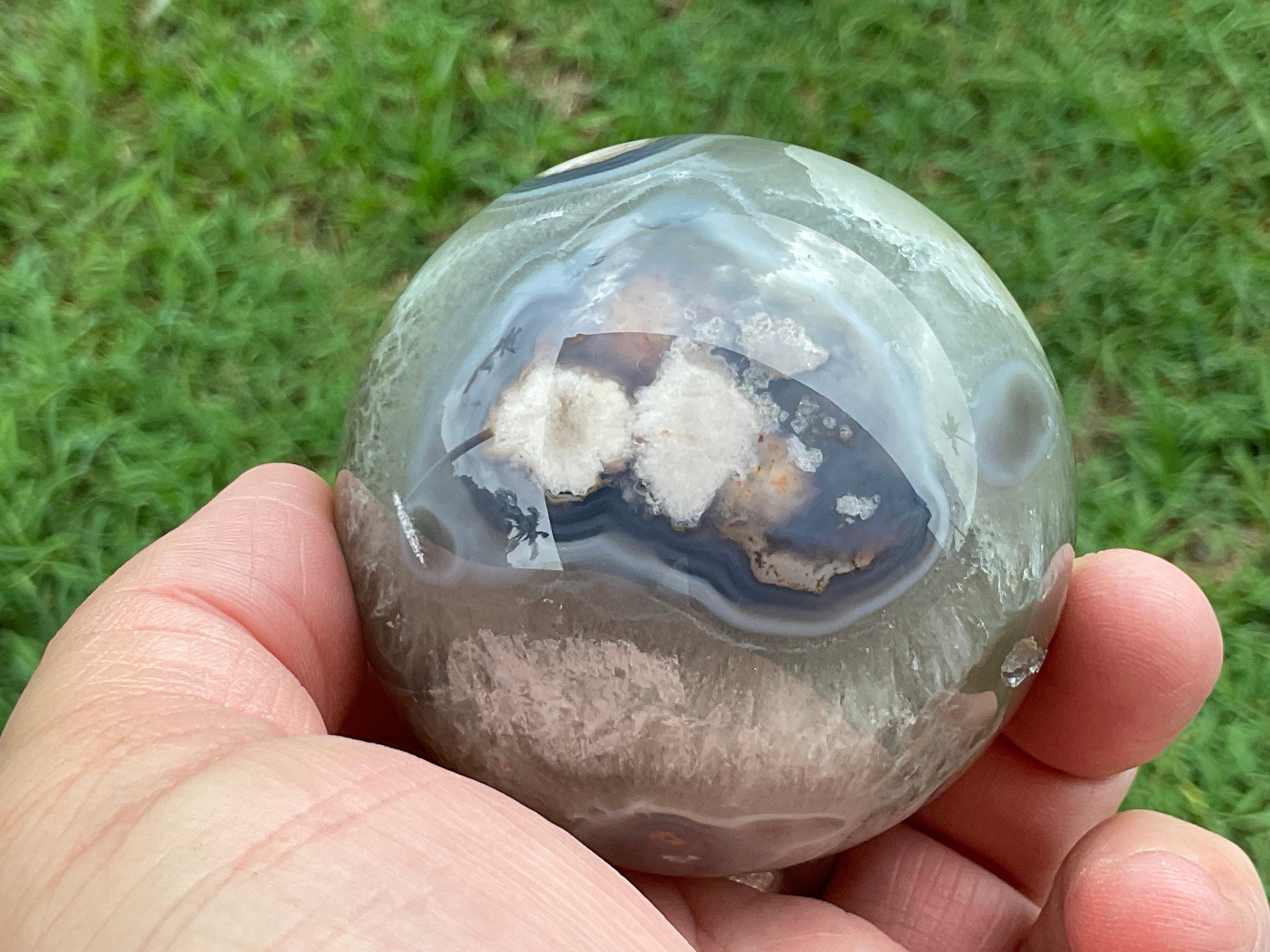Imperfect 350g Flower Agate Sphere