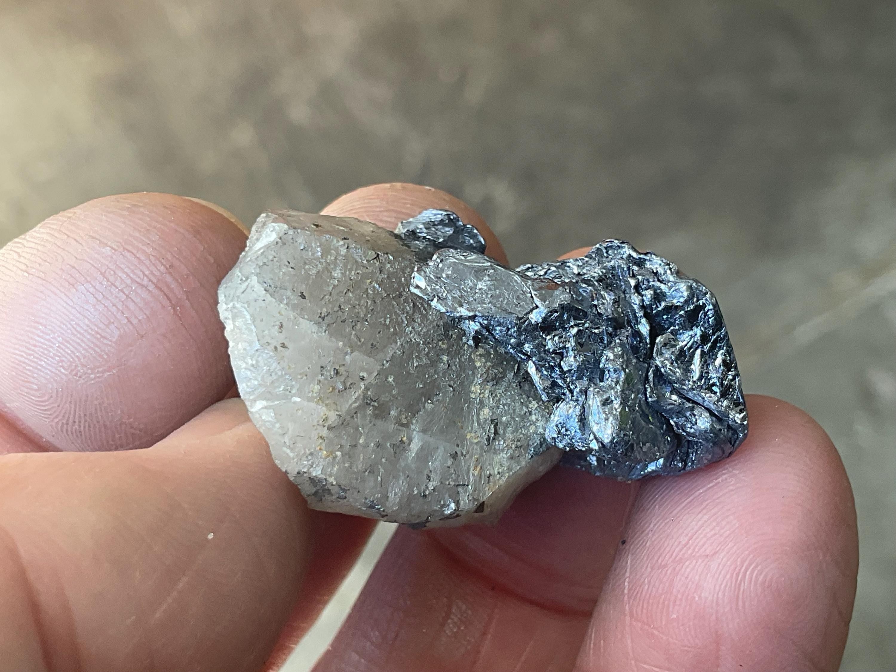 14g Australian Molybdenite on Quartz Specimen 3B