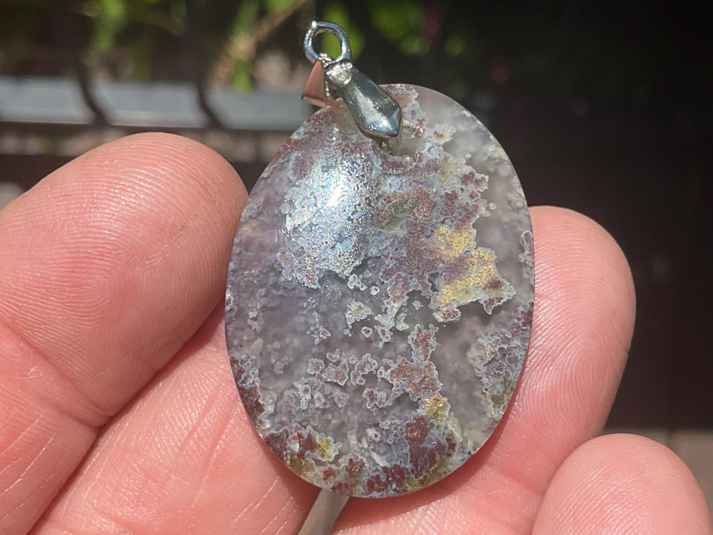 8g Moss Agate Pendant 4B