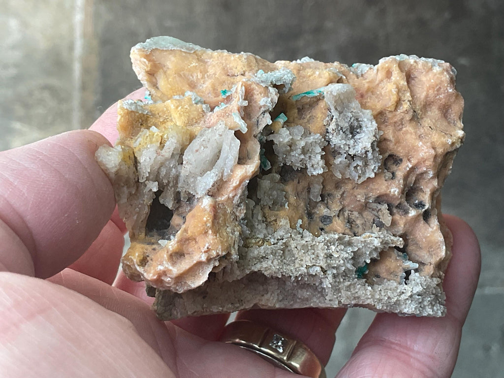 278g Malachite and Selenite on Dolomite Matrix Specimen 2B