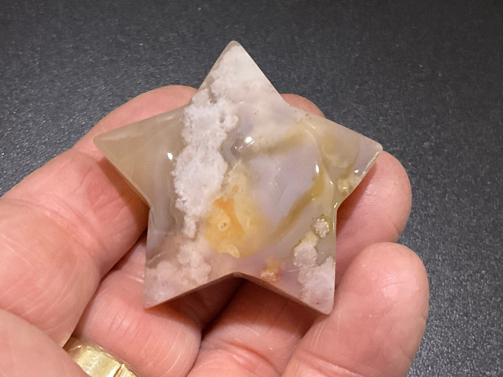 44g Flower Agate Star 8A