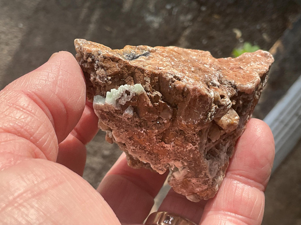 290g Malachite and Selenite on Dolomite Matrix Specimen 2A from Morocco