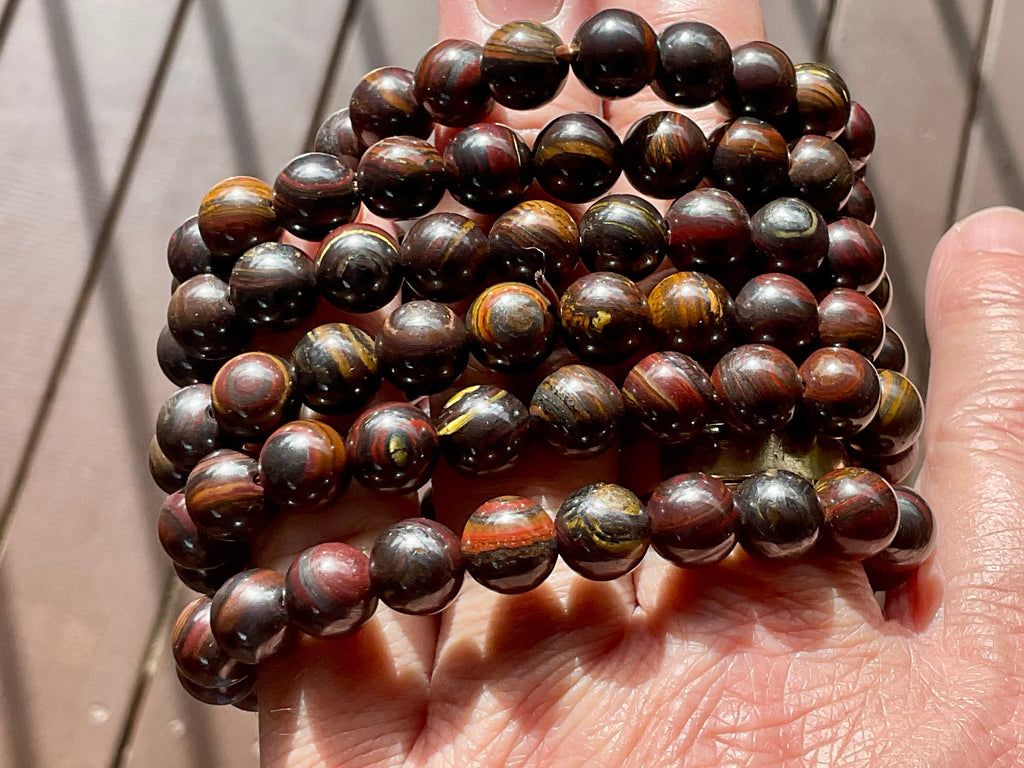 Tiger Iron 8mm Bead Bracelet