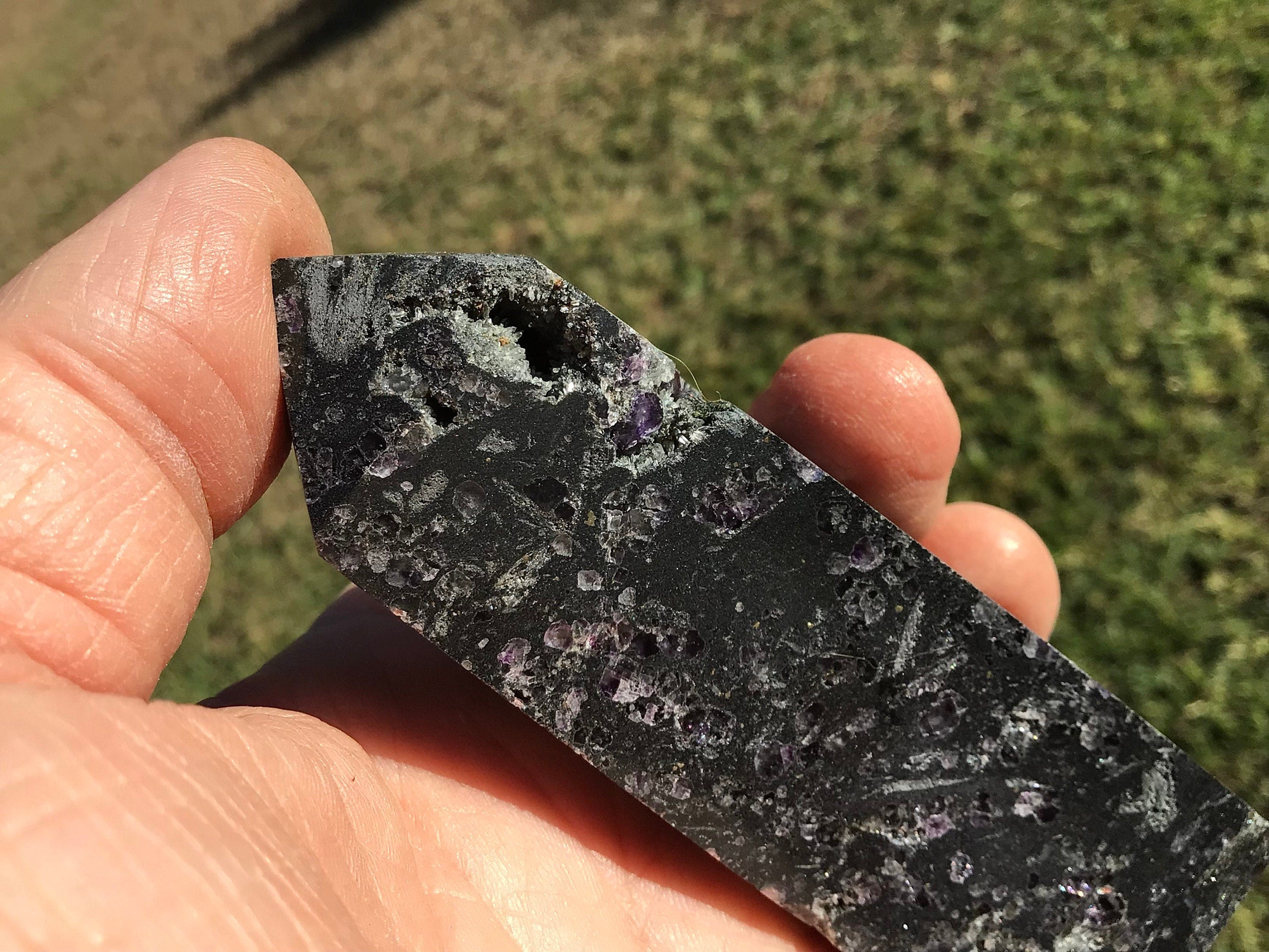 128g Sphalerite Generator with Lavender Fluorite and Clear Quartz 3C