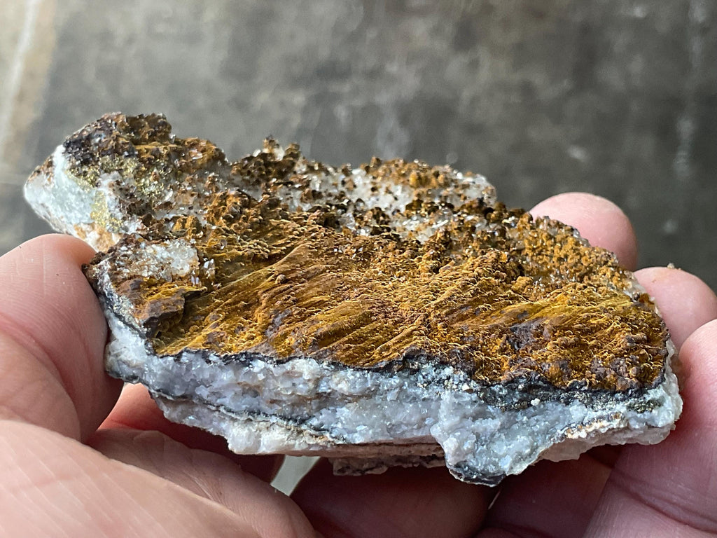 156g Goethite on Clear Quartz with Pyrite Specimen