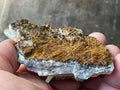 156g Goethite on Clear Quartz with Pyrite Specimen