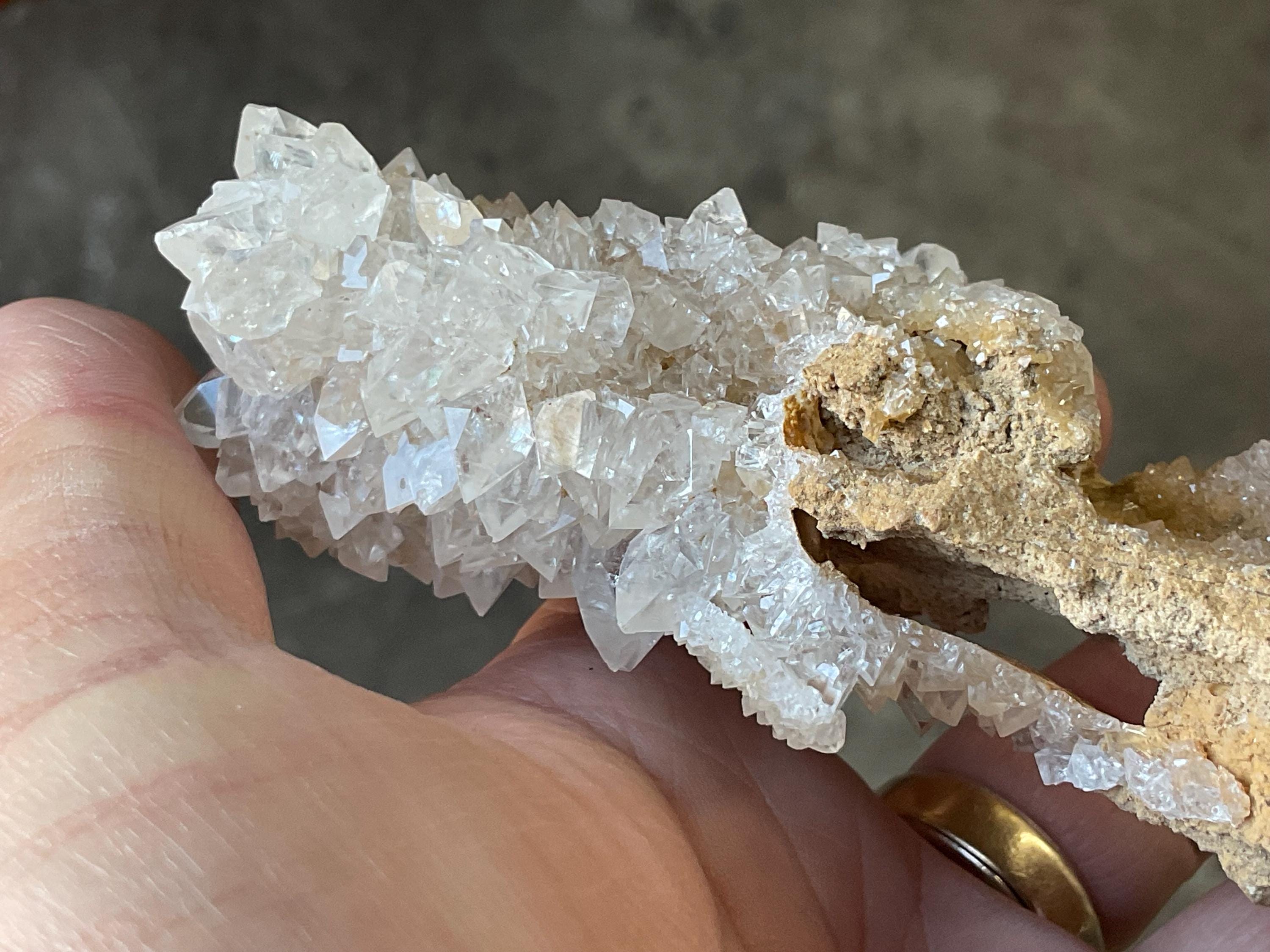 146g Clear Calcite on Matrix from Wenshan Mine