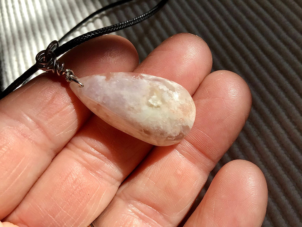 Flower Agate Pendant B