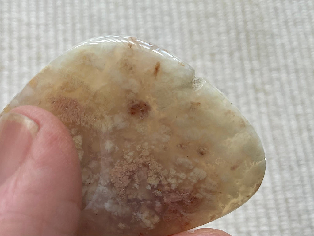 22g Heavily Included Pale Garden Quartz Pendant 7A