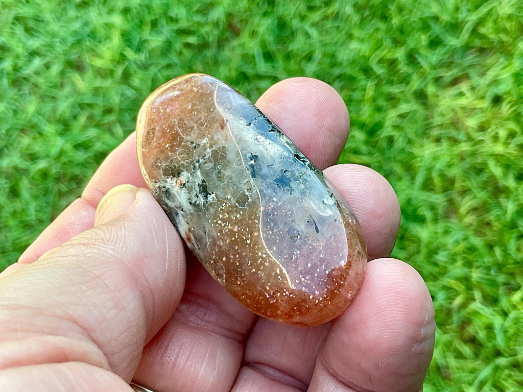 30g Golden Strawberry Sunstone Cabochon 4A