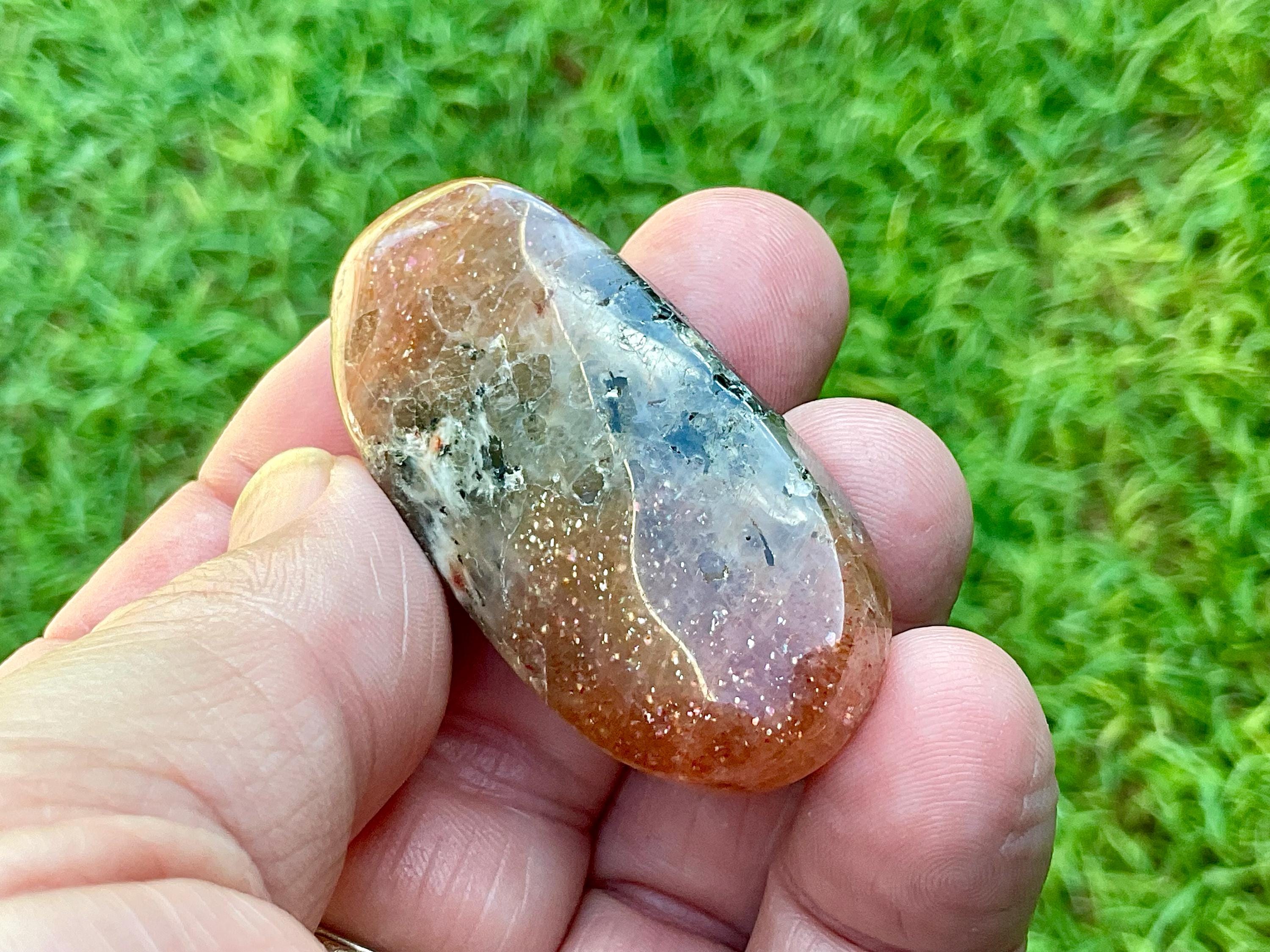 30g Golden Strawberry Sunstone Cabochon 4A