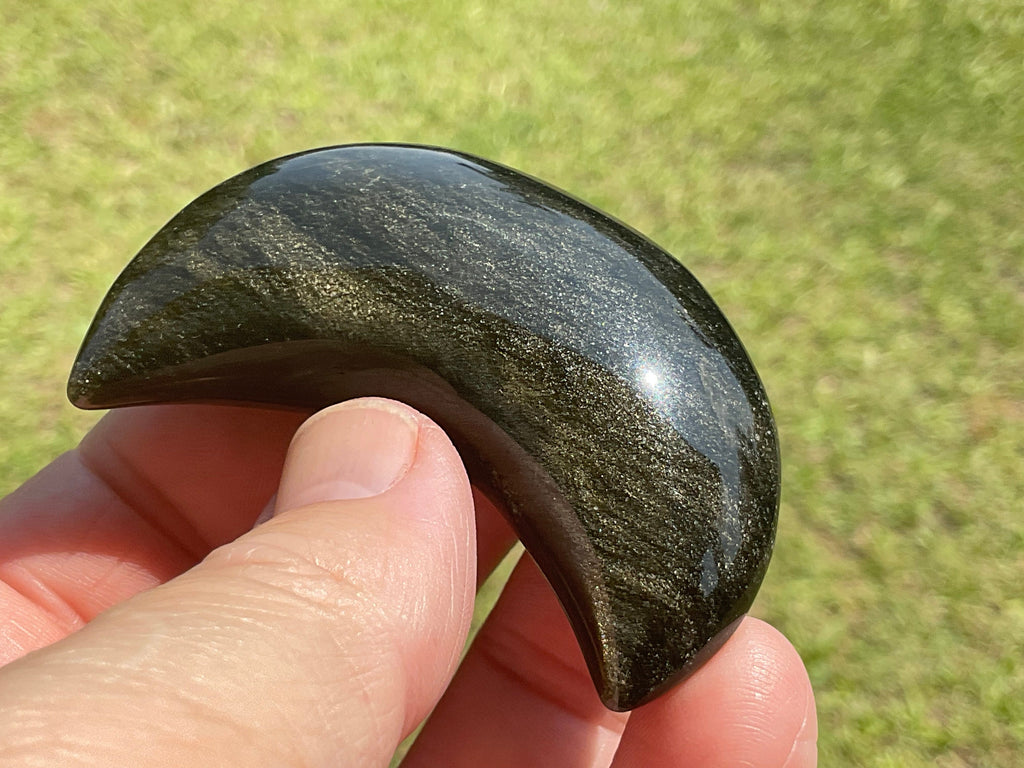 50g Gold Sheen Obsidian Moon 3C