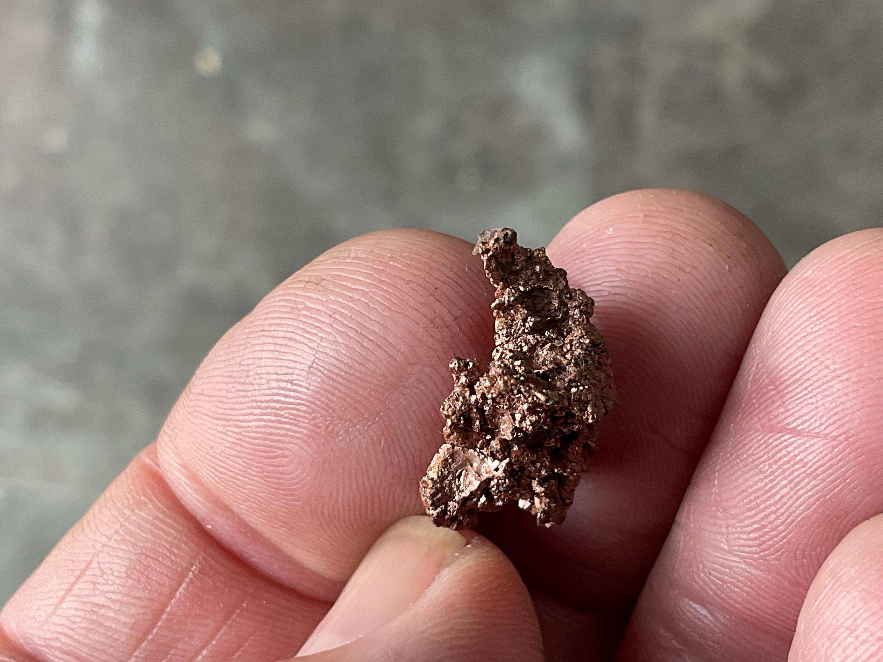 2g Native Copper Specimen 1C from the Red Dome Mine Australia