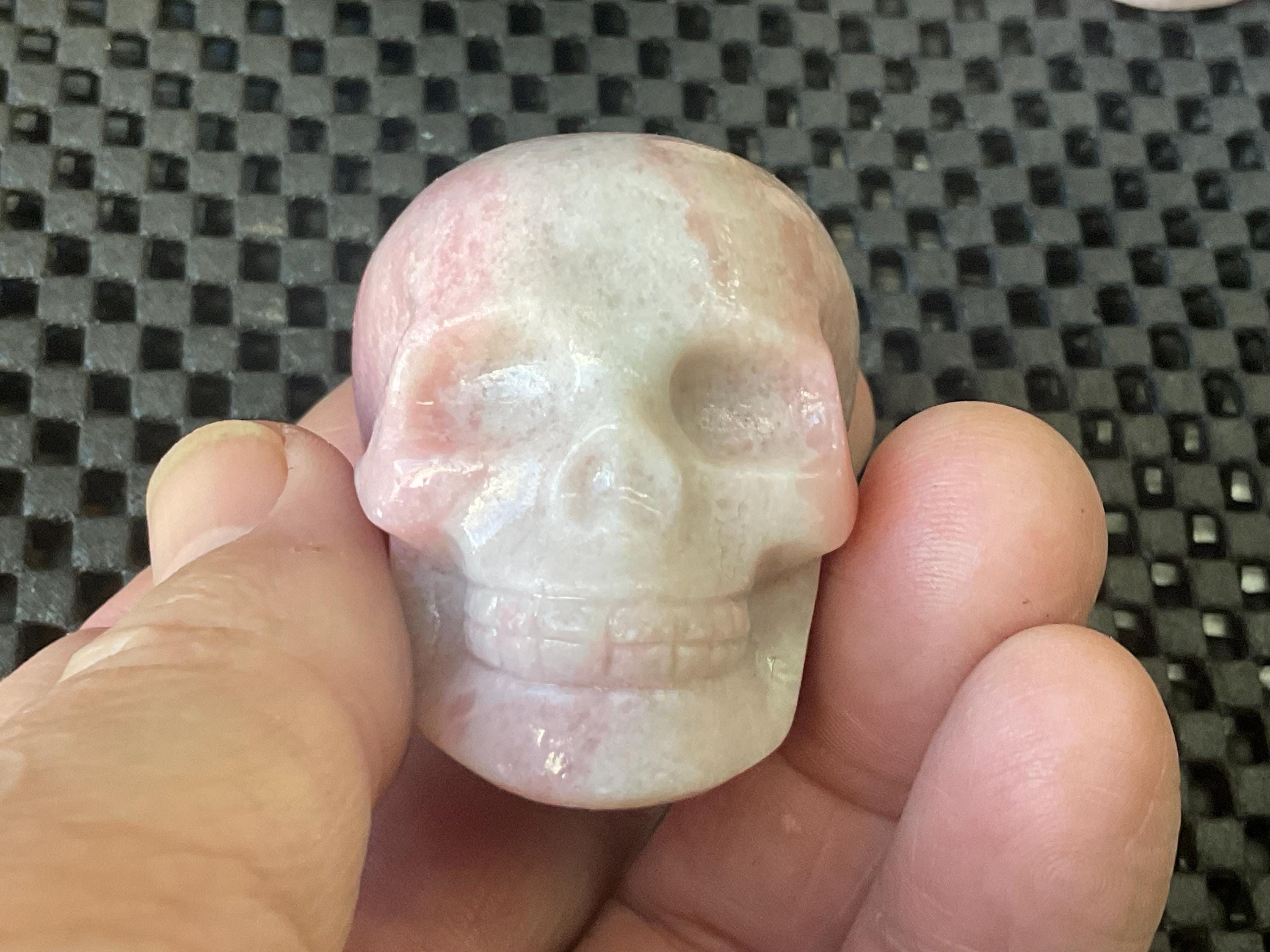 94g Pink Opal Skull A