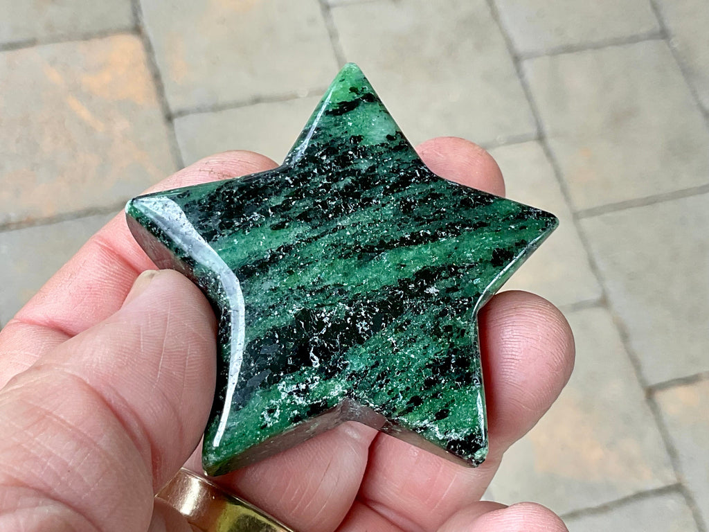 83g Ruby in Zoisite Polished Star 3A