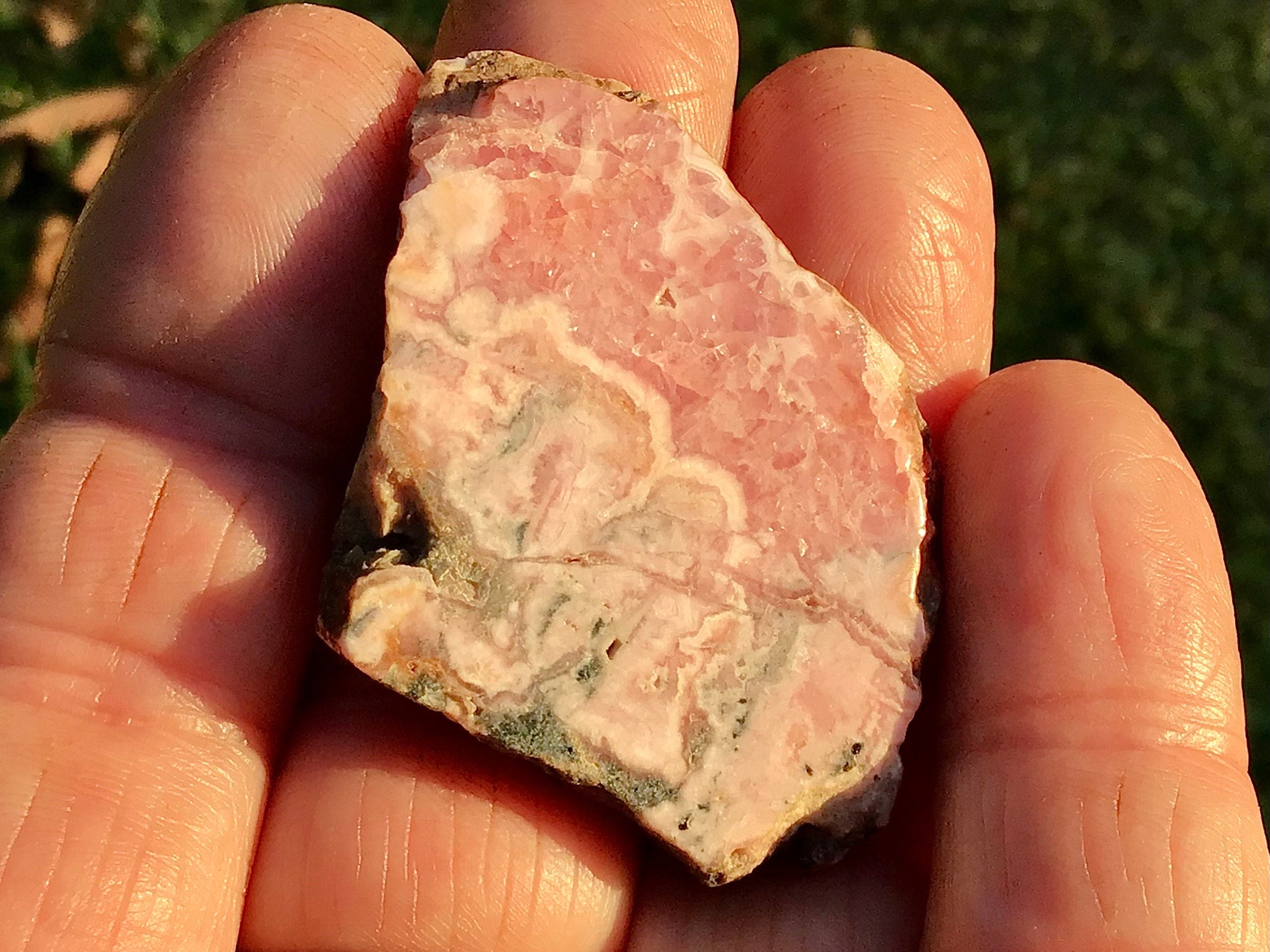 22g Rhodochrosite Polished Mini Slab A