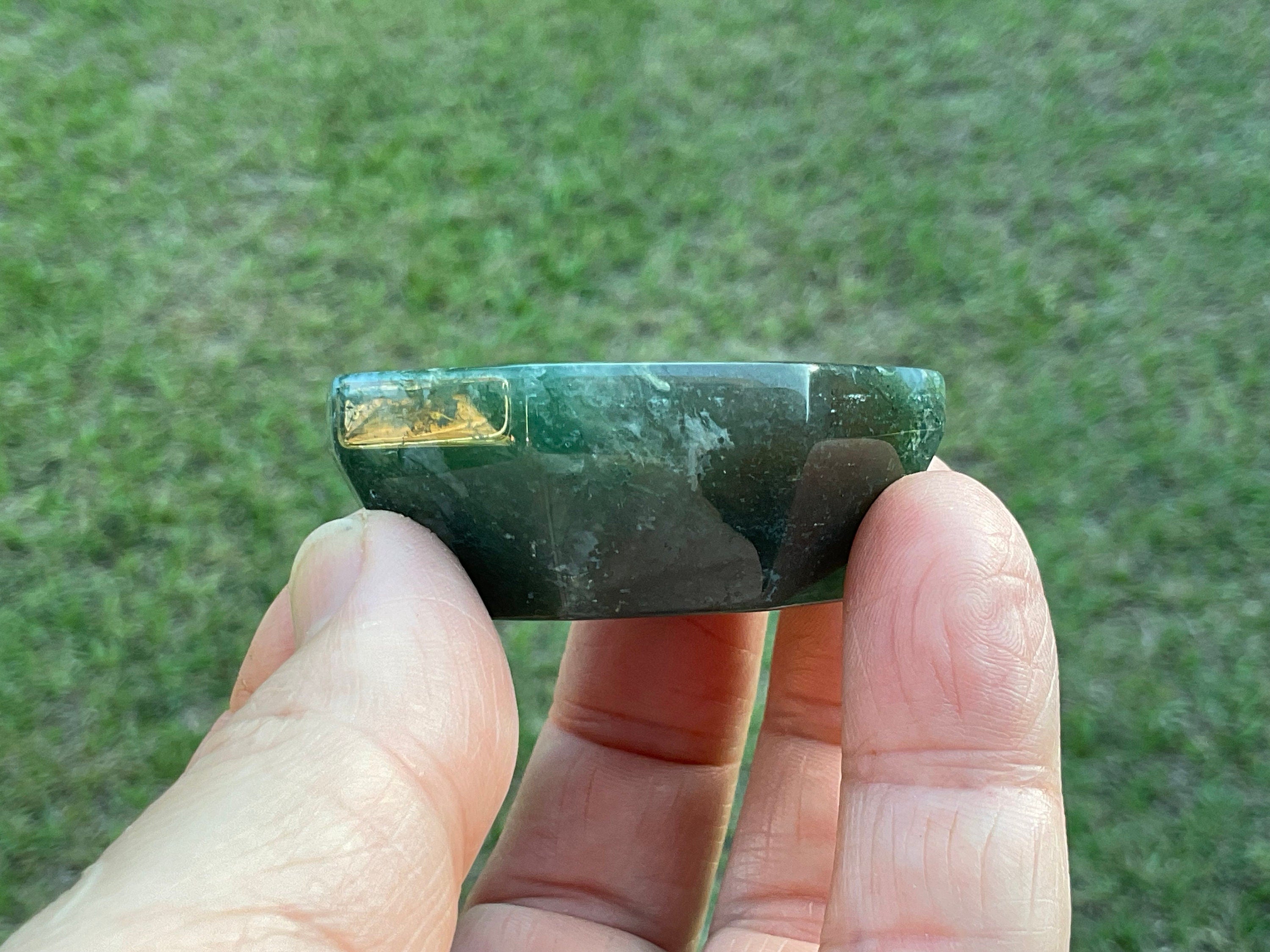69g Moss Agate Trinket Bowl 4A