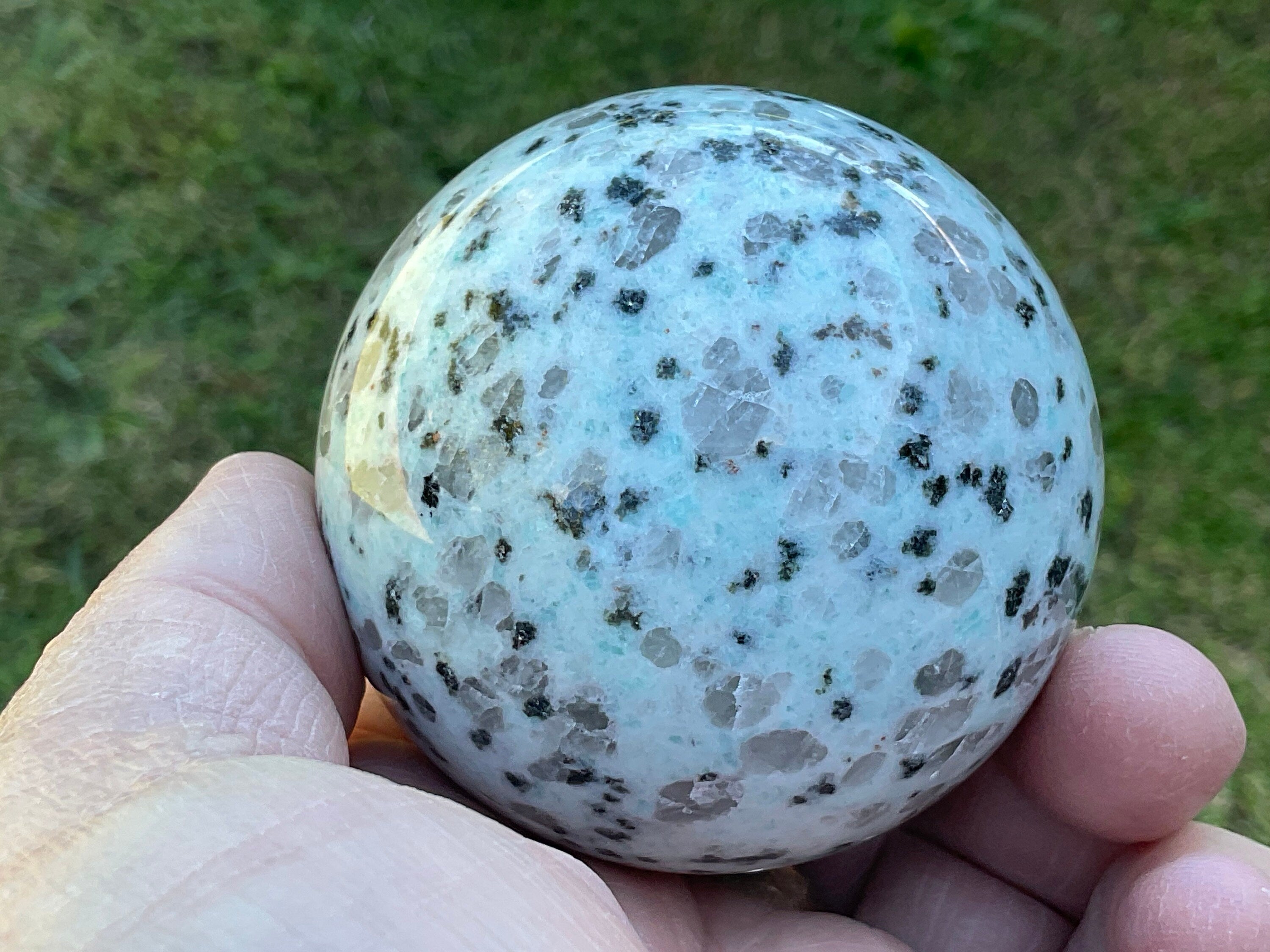 334g “Kiwi Jasper” Sphere 1B