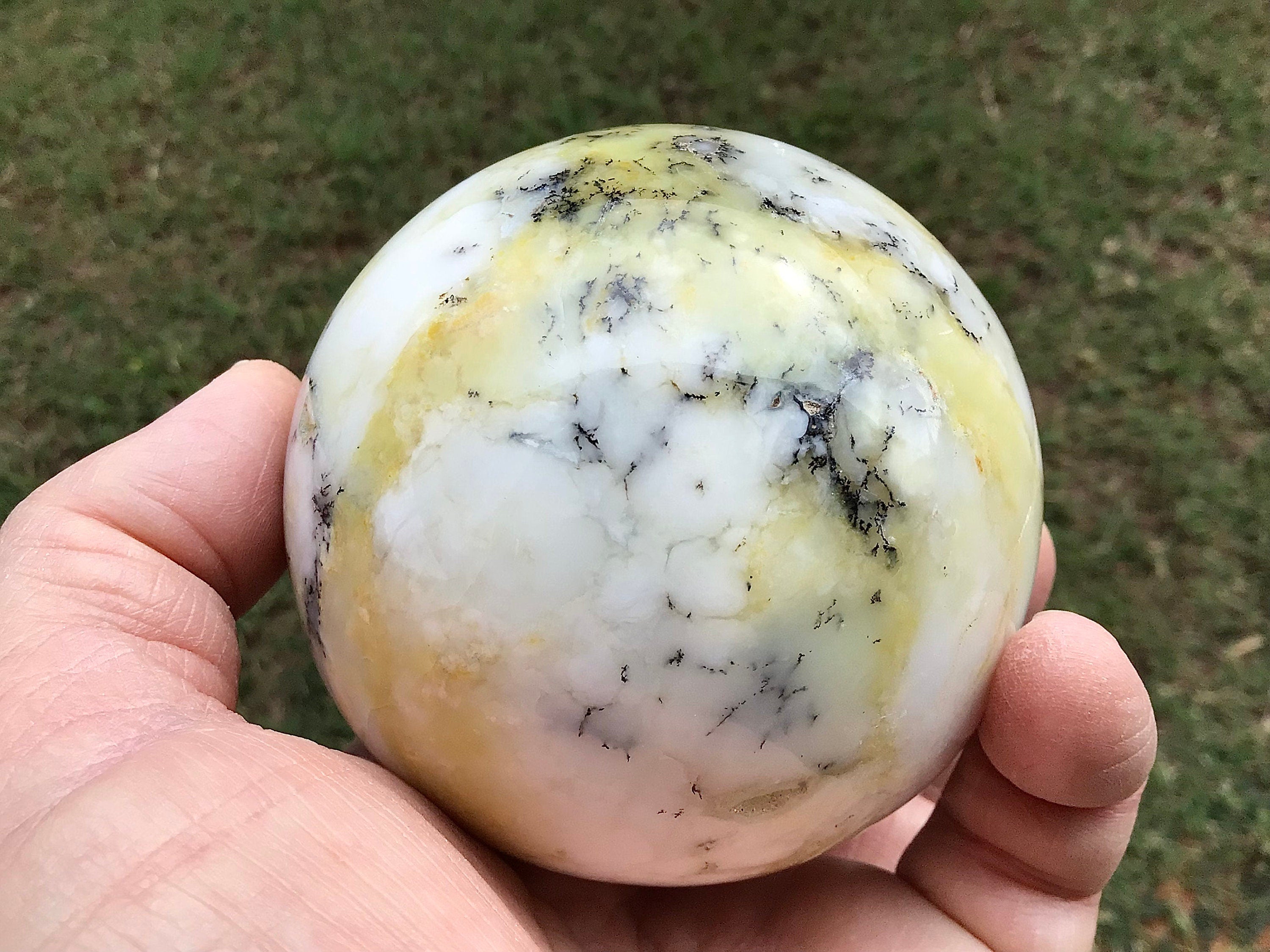 537g Dendritic Opal (Merlinite) Sphere C