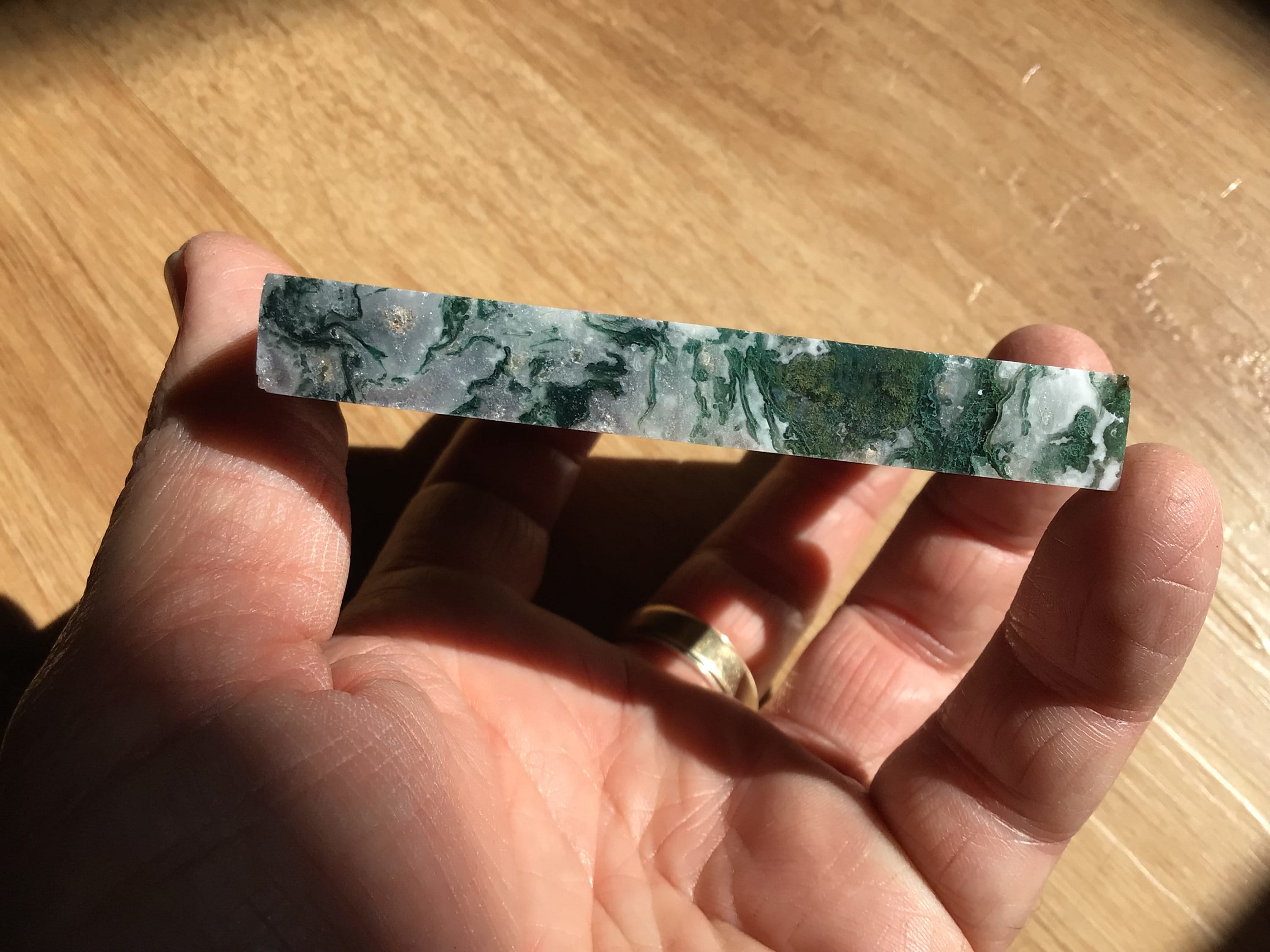 164g Moss Agate Polished Slab 1B