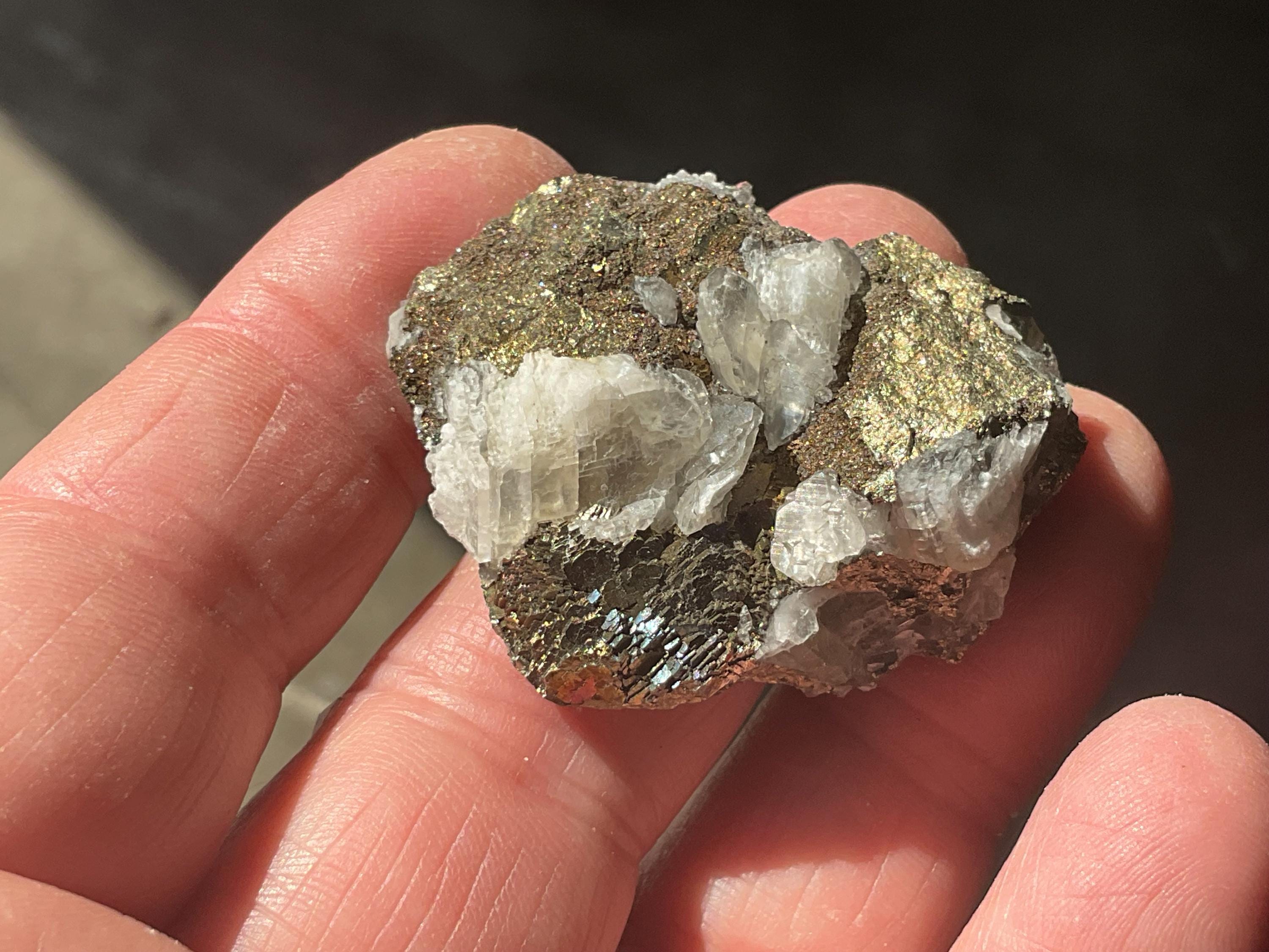 28g Calcite with Chalcopyrite Specimen C from Inner Mongolia