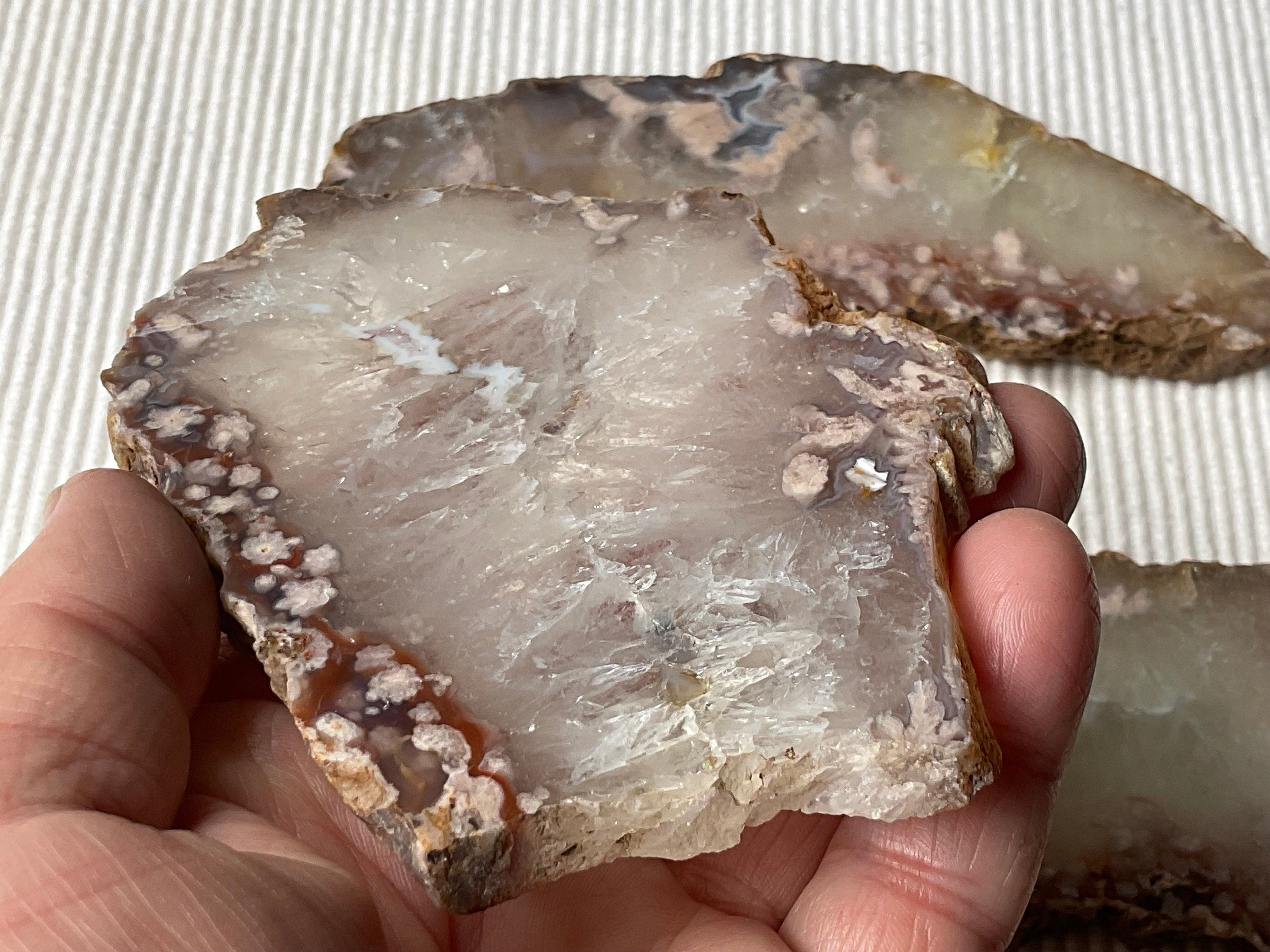 126g Flower Agate Polished Slab 2A